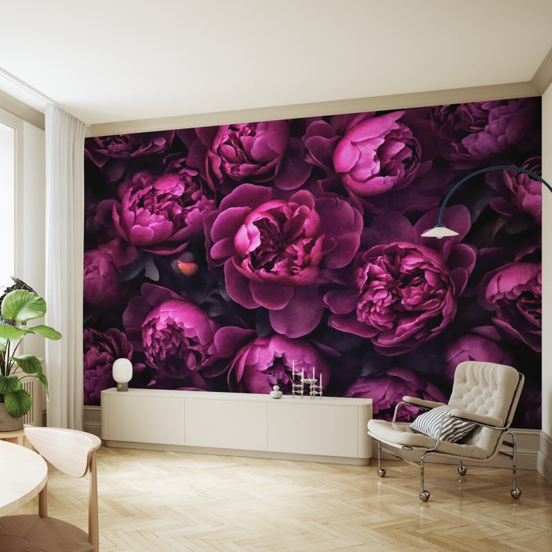 Pink Peonies In Baroque Opulence