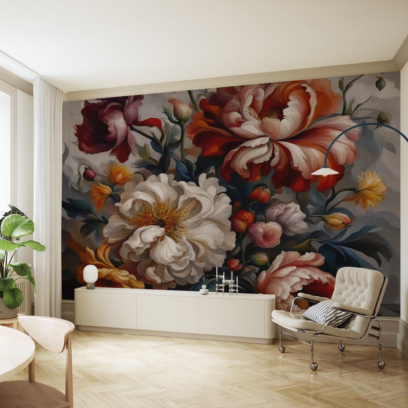 Moody Baroque Flowers Large