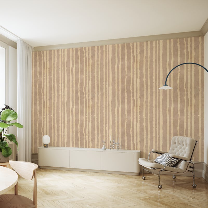 Simple Stripe Terracotta Mud Cloth Style