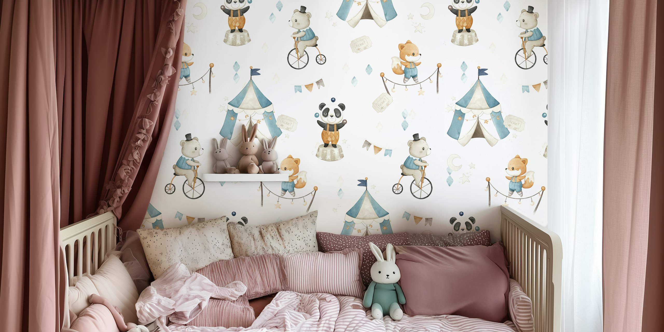 Magic Show wallpaper design in a room