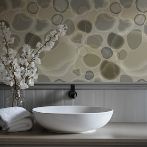 Bubble playful marbled shapes