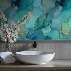 Teal Marble Glow