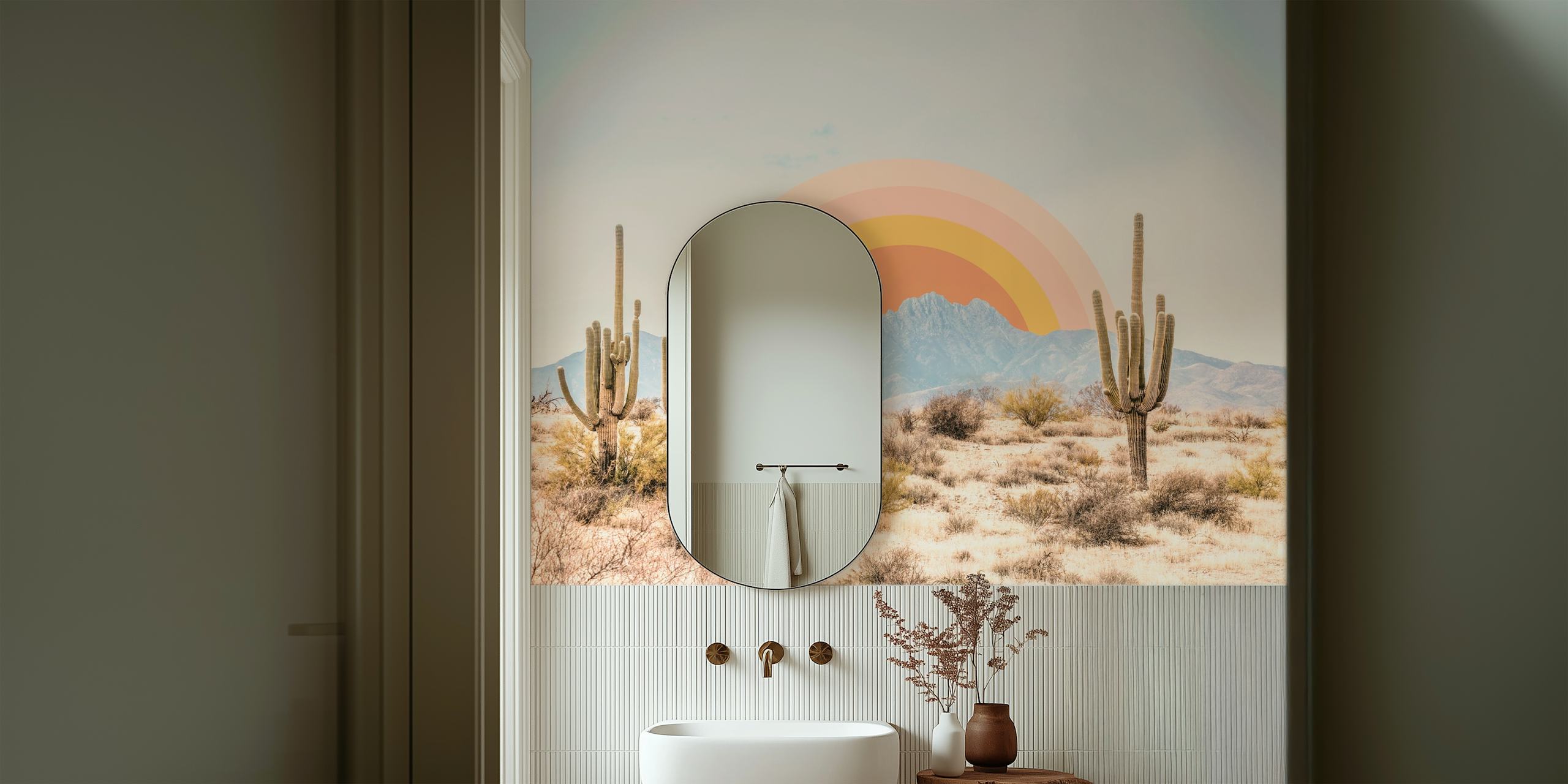 papel pintado Arizona Sunrise en una habitación