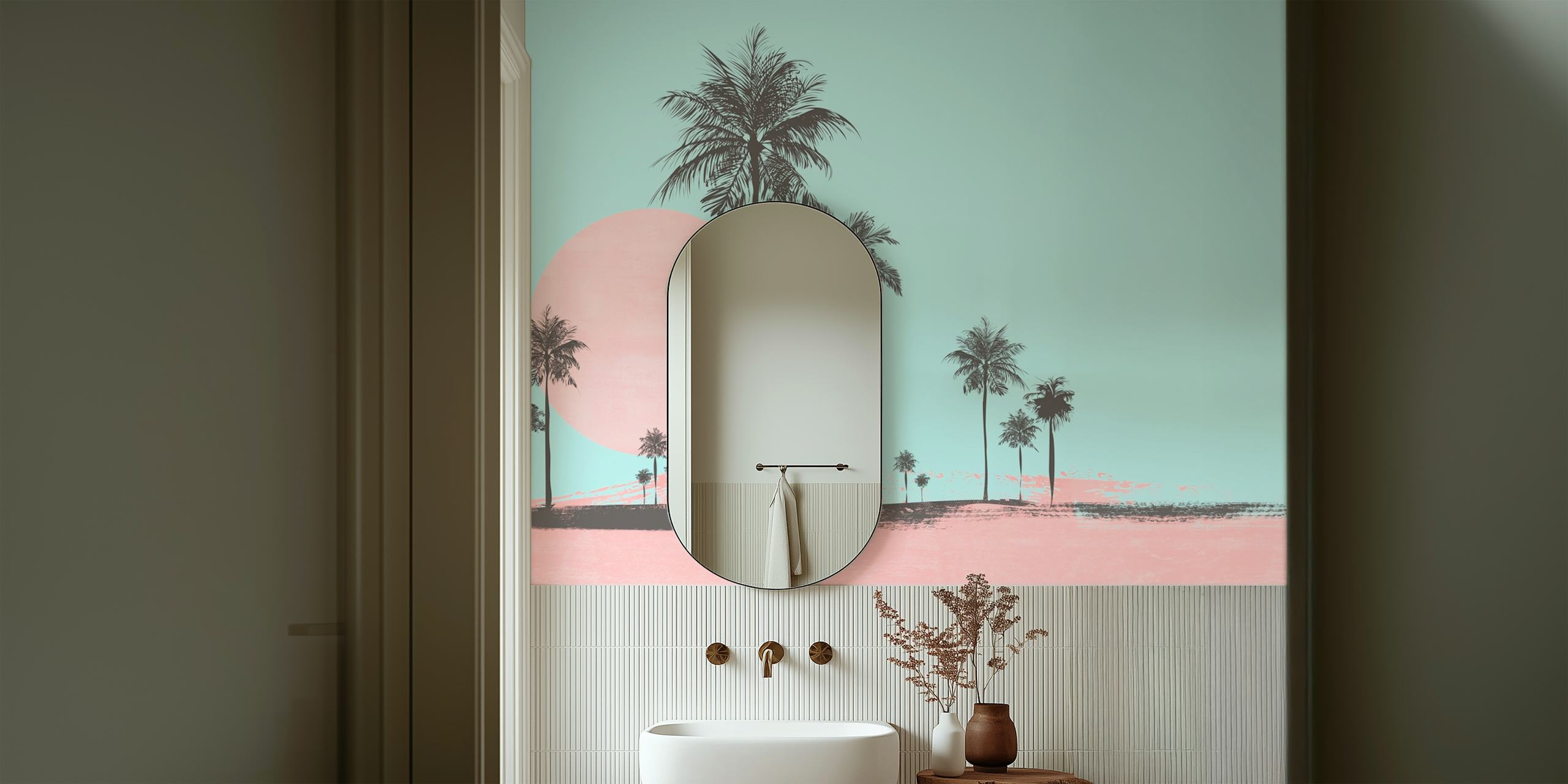 Miami Beach Seafront wallpaper in a room