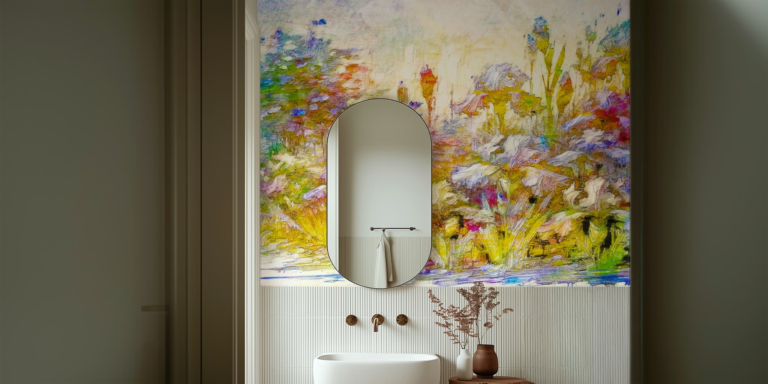 Dreamy Wildflower Fantasy tapeta v pokoji