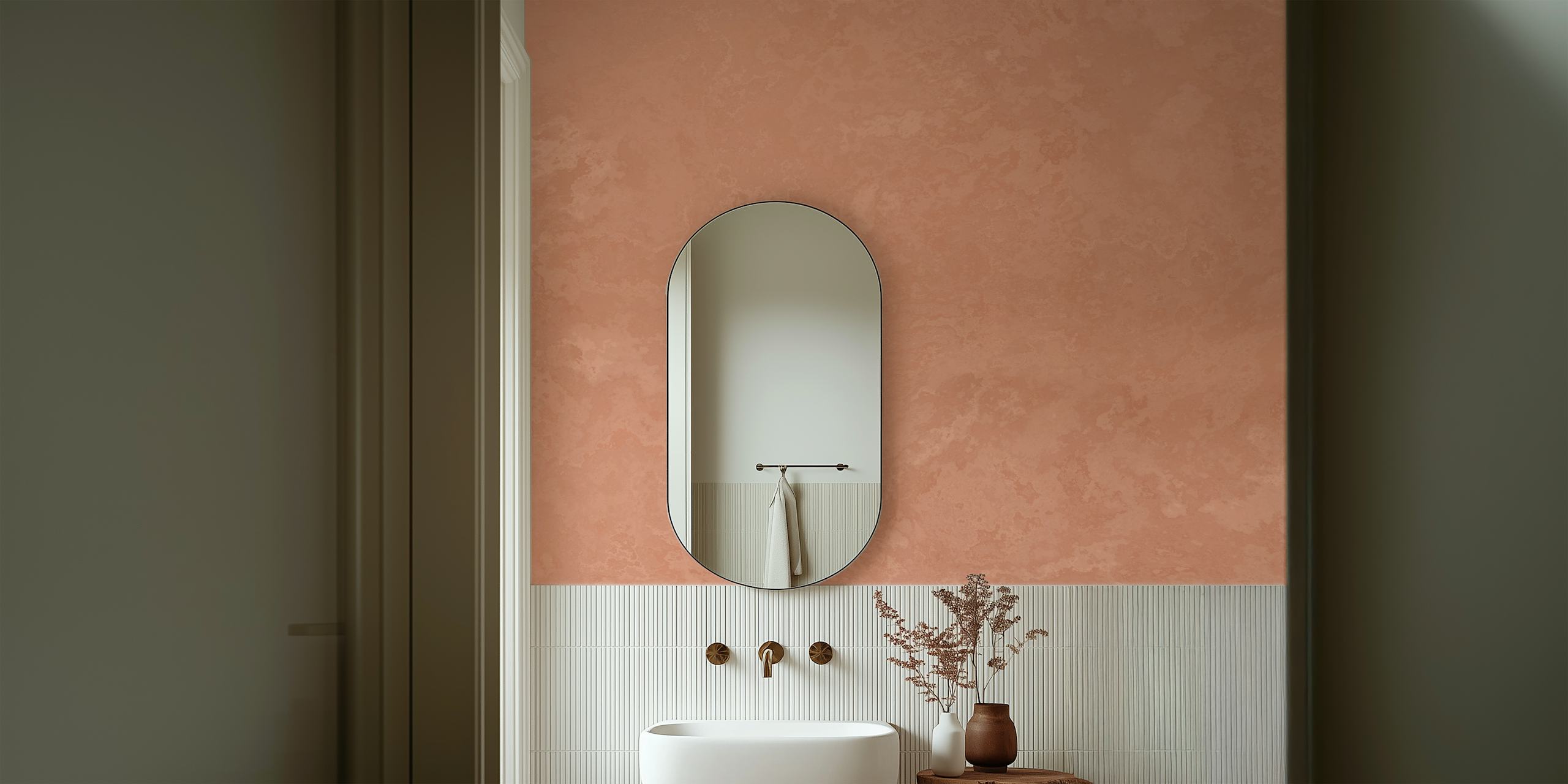 Soft Pink Concrete Texture tapettisuunnittelu