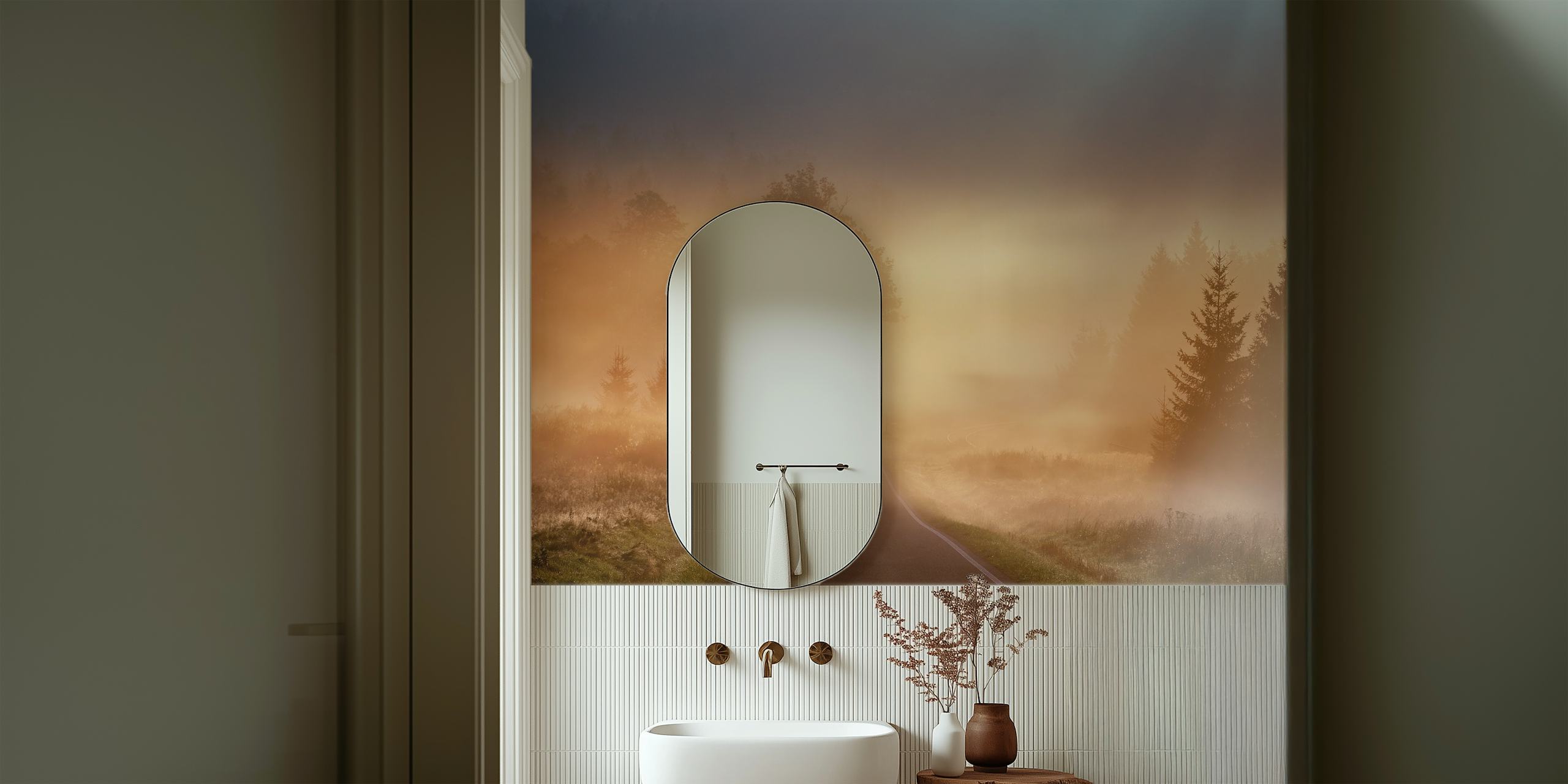 Sumuinen maisematto huoneeseen