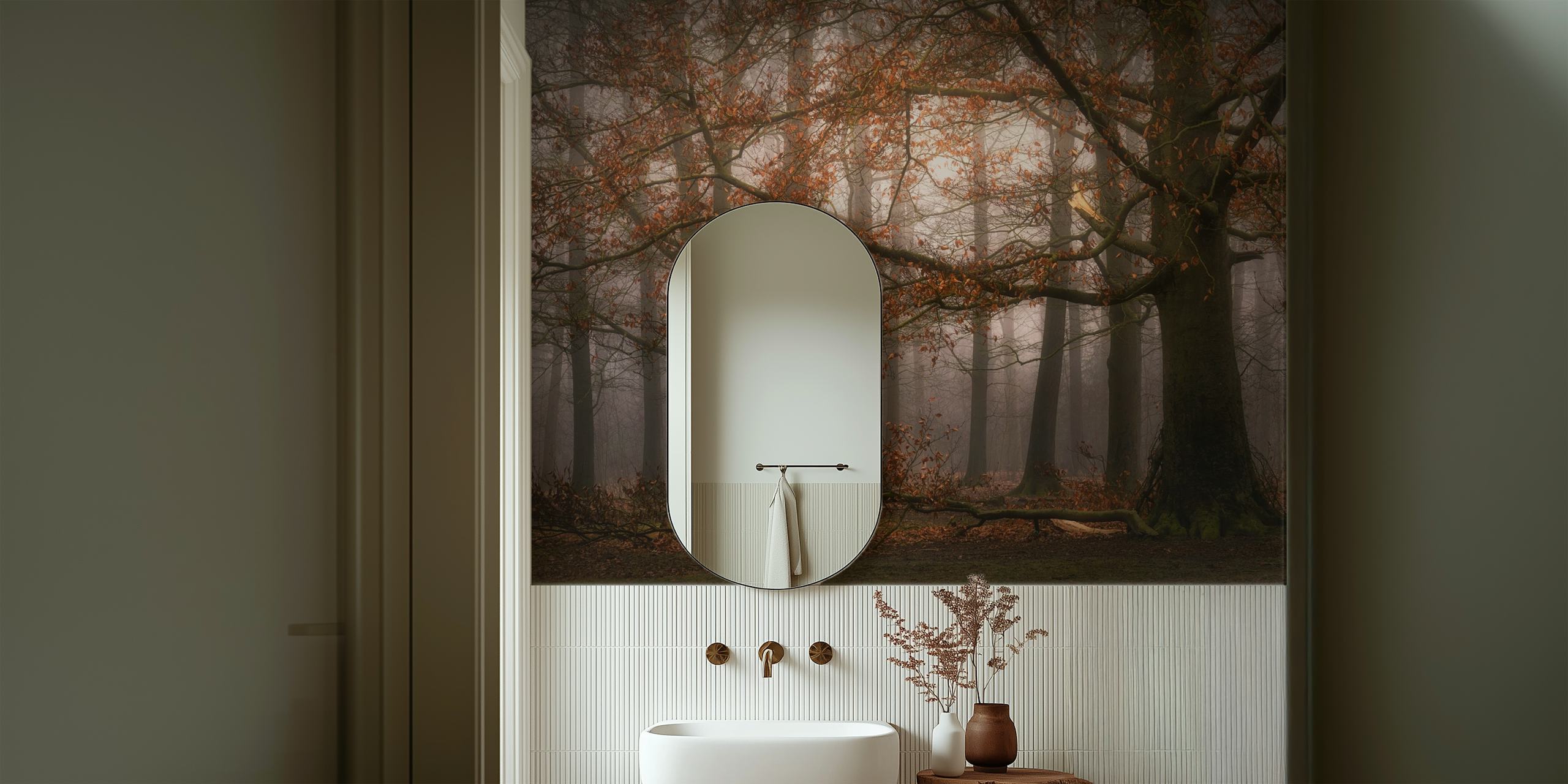 Foggy memory wallpaper in a room