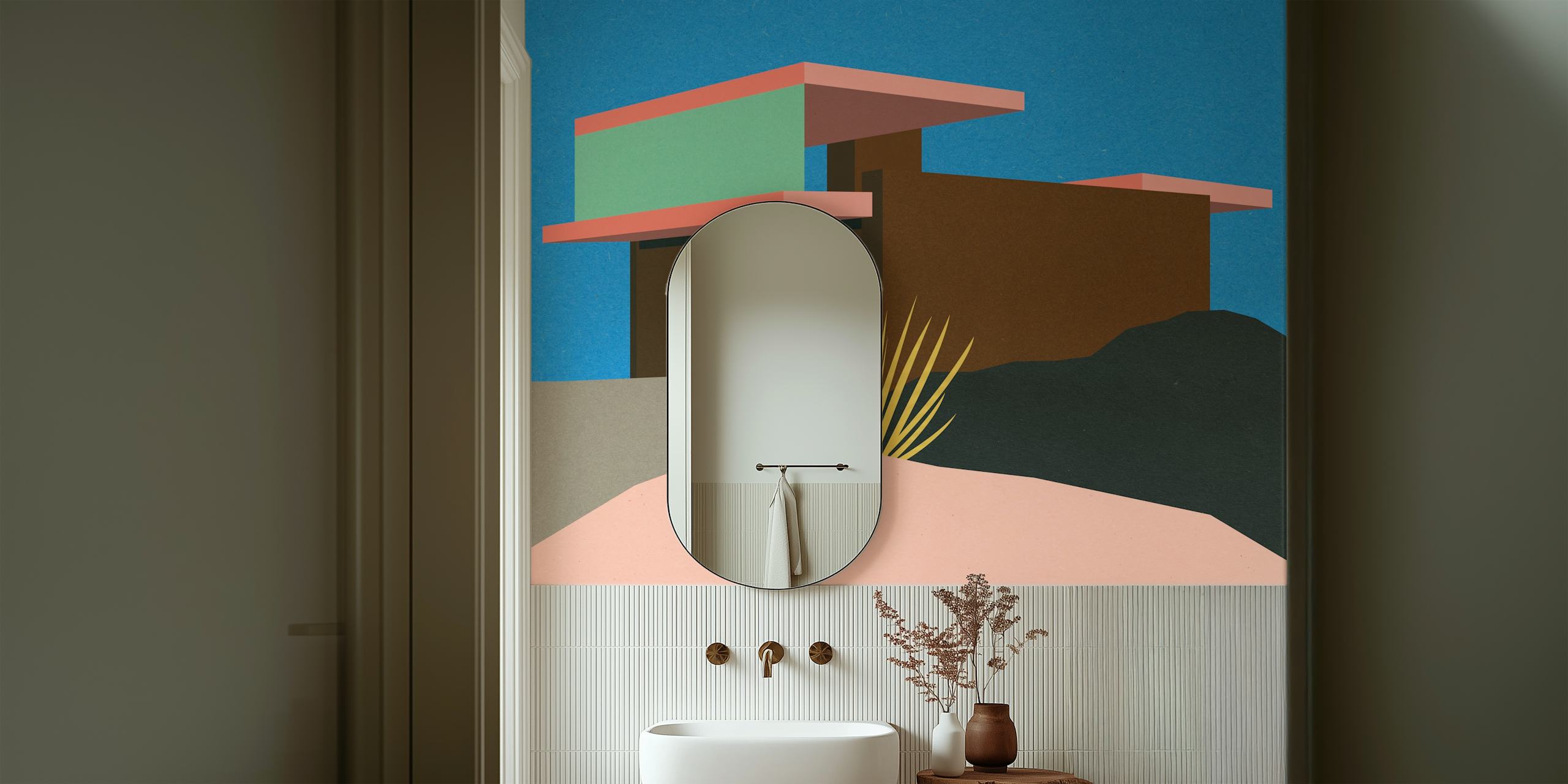 Kaufmann Desert House II wallpaper in a room