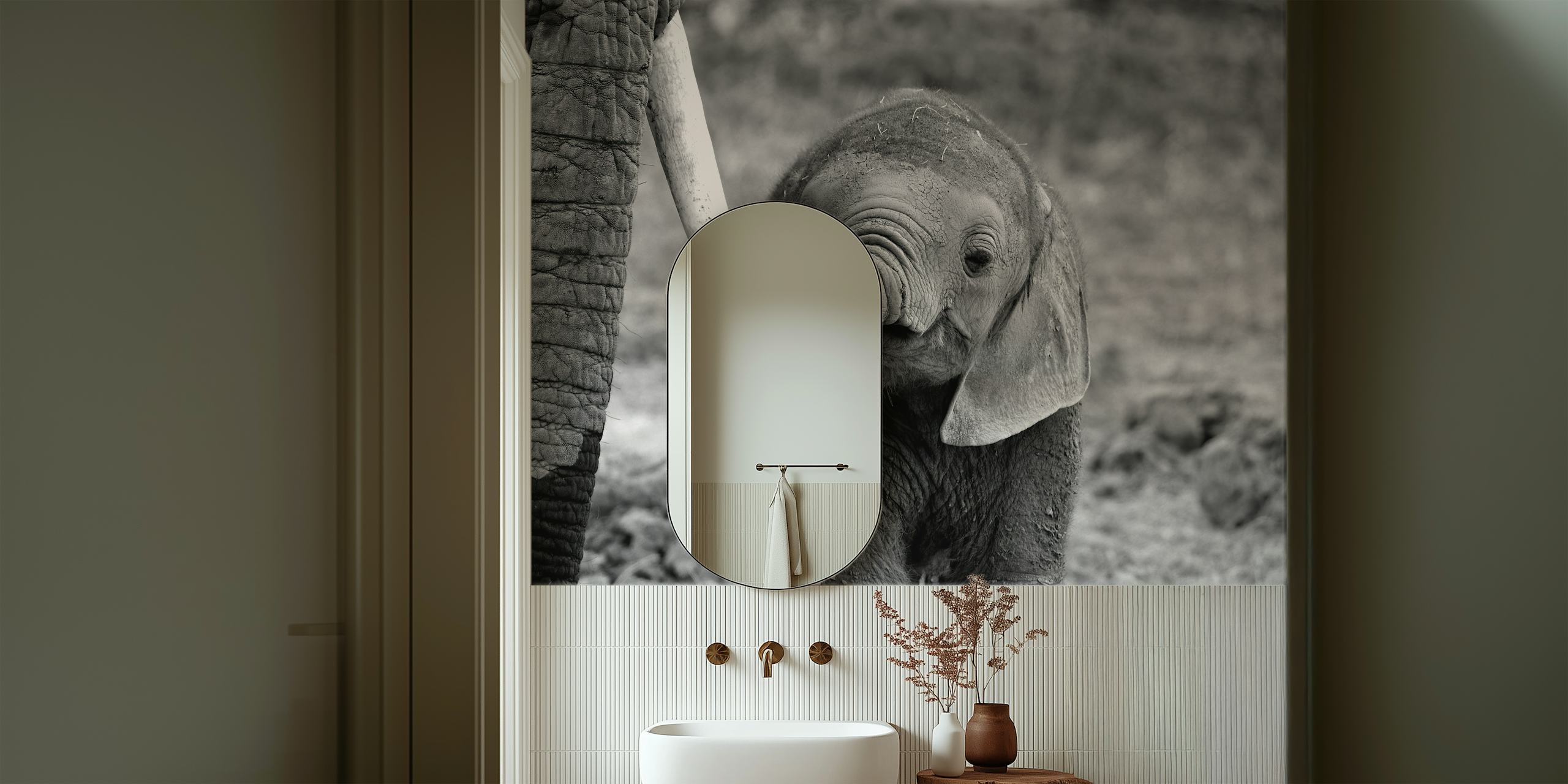 Tapetti, jossa on vauhetiheys huoneessa