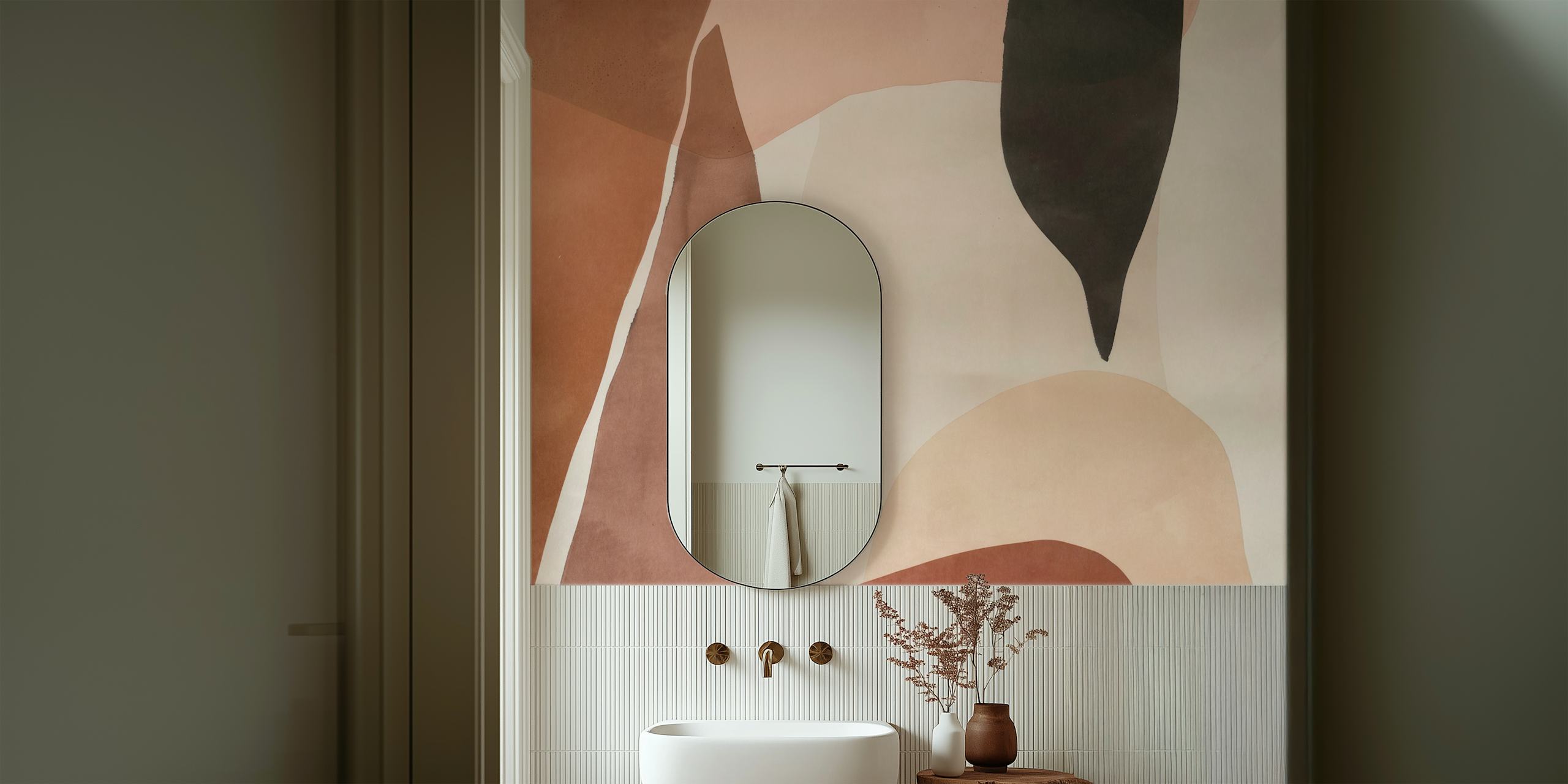 Ταπετσαρία Trendy Soft Color Palette σε ένα δωμάτιο