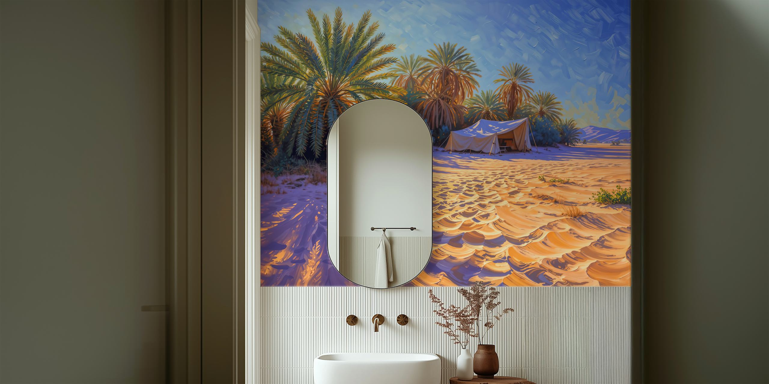 Desert Oasis Tranquility tapet i et rum