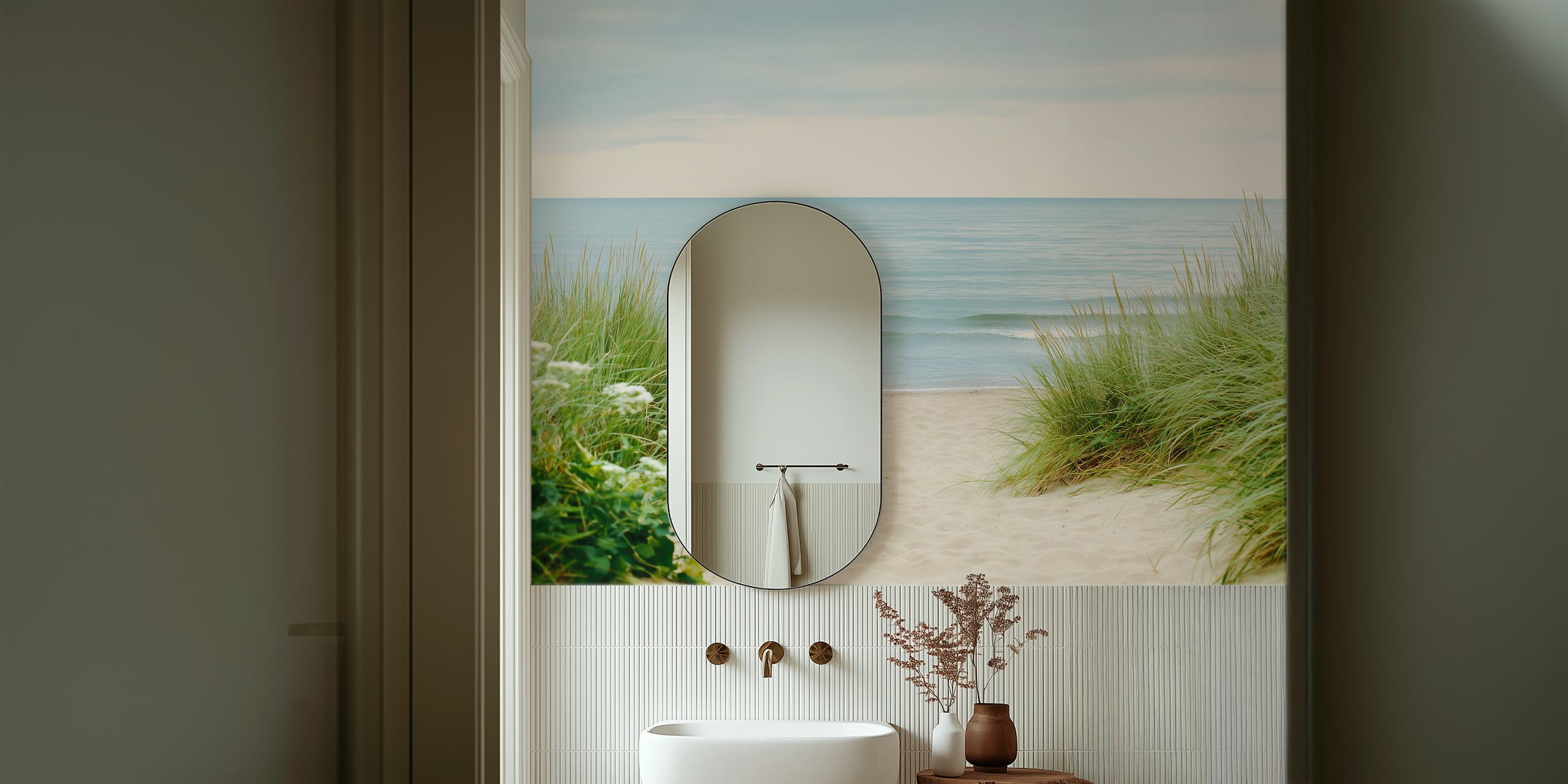 Coastal Dune Calm tapet i et rum