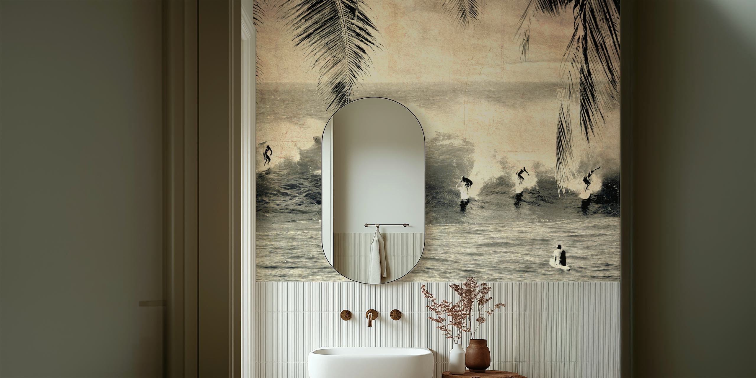 Ταπετσαρία California Vintage σε ένα δωμάτιο