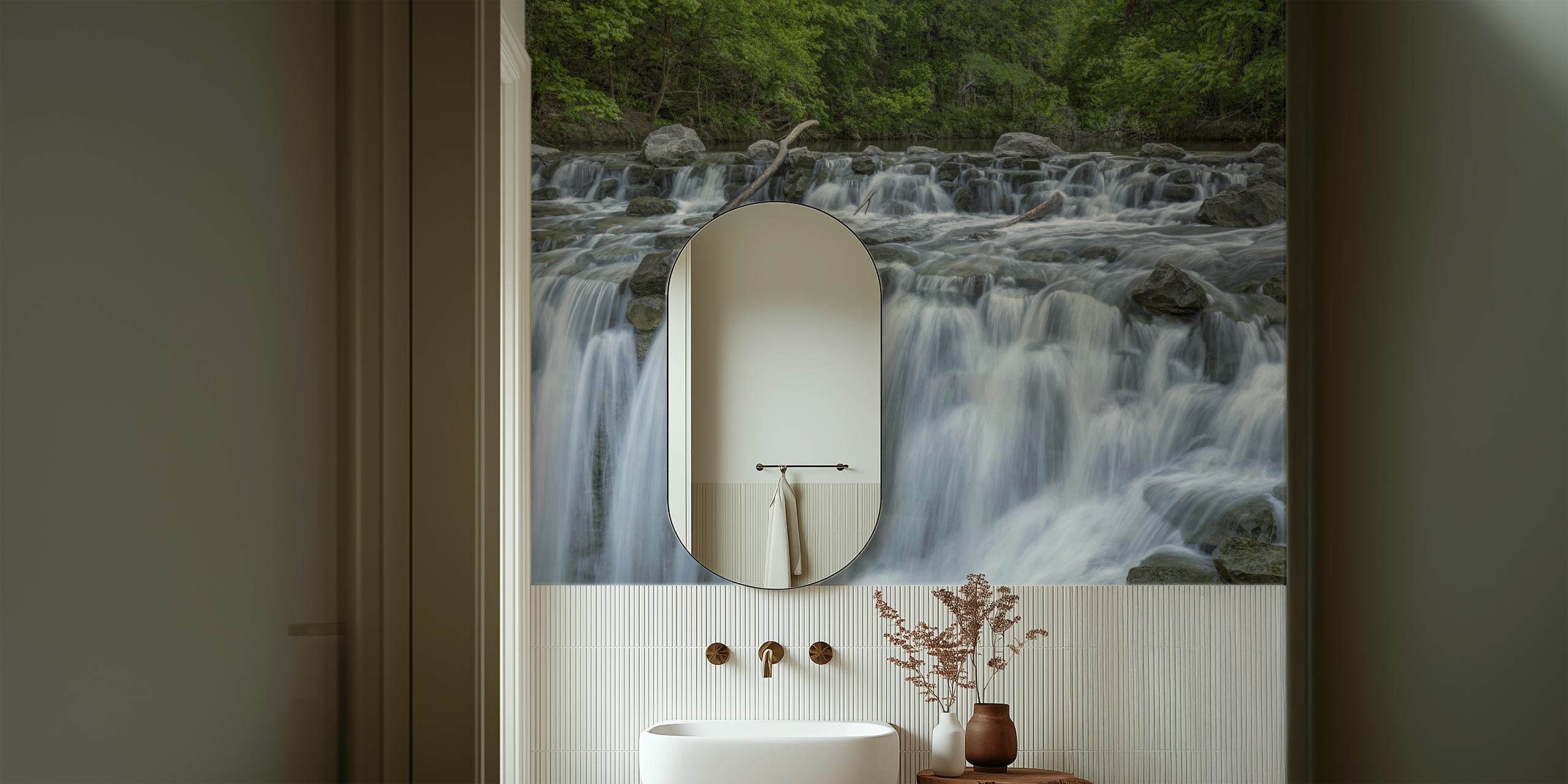 Cascades wallpaper featuring flowing water