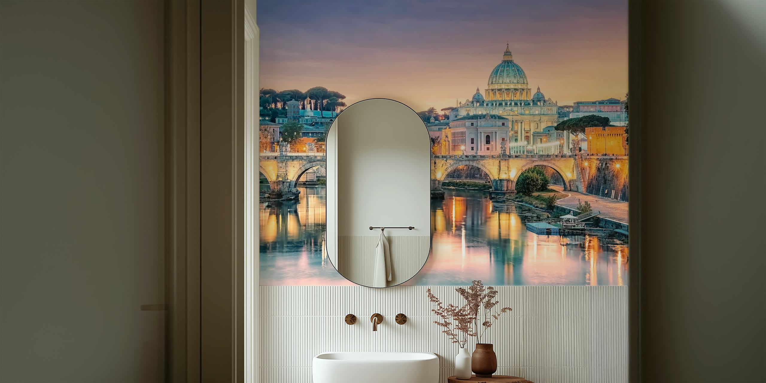 La Bella Vita wallpaper in a room