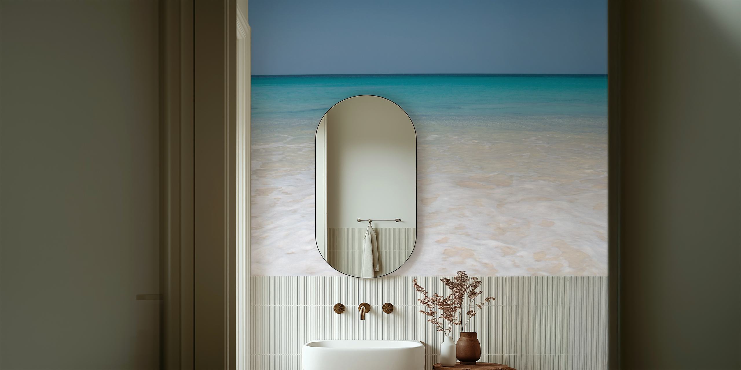 Caribbean Ocean Beach wallpaper design