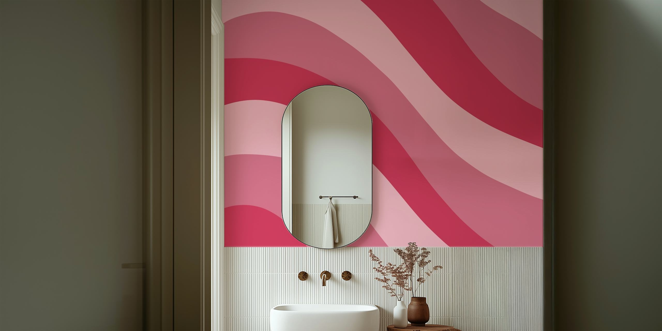 Vibrant Viva Wave Printable Wallpaper inspired from the 70s