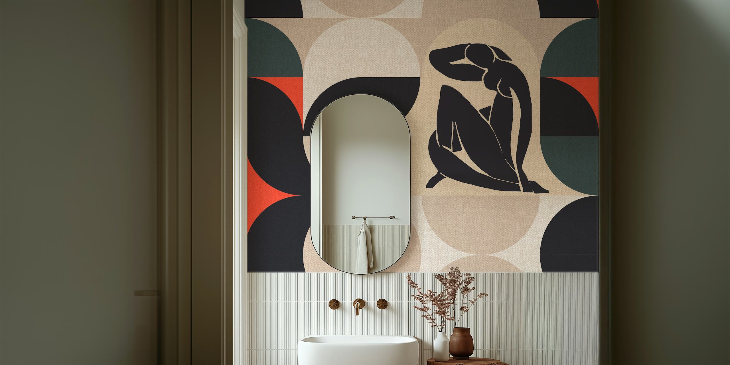 Matisse 50s Mid-Century Abstract tapetdesign