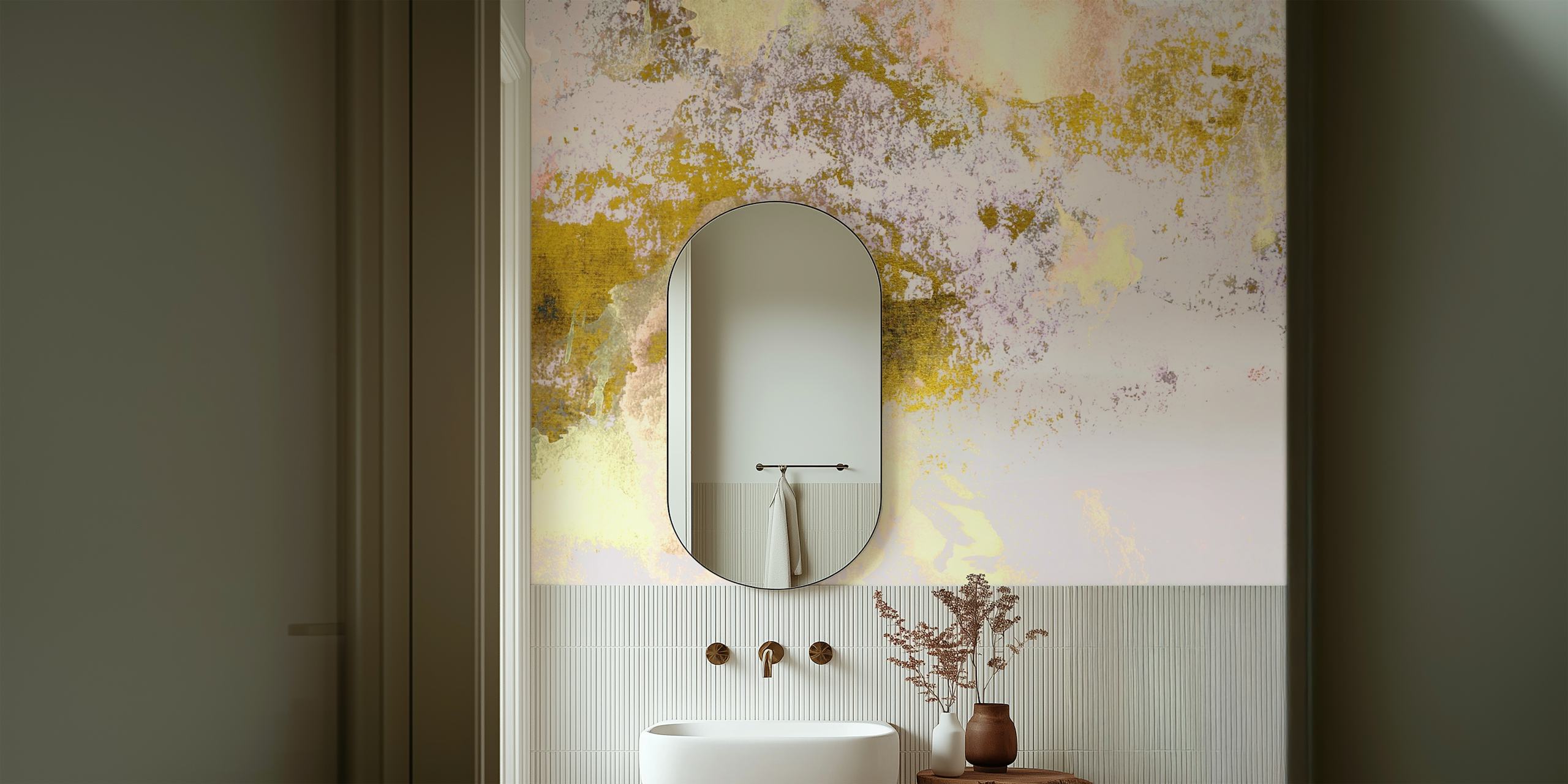 Sunrise Dream wallpaper in a cozy room