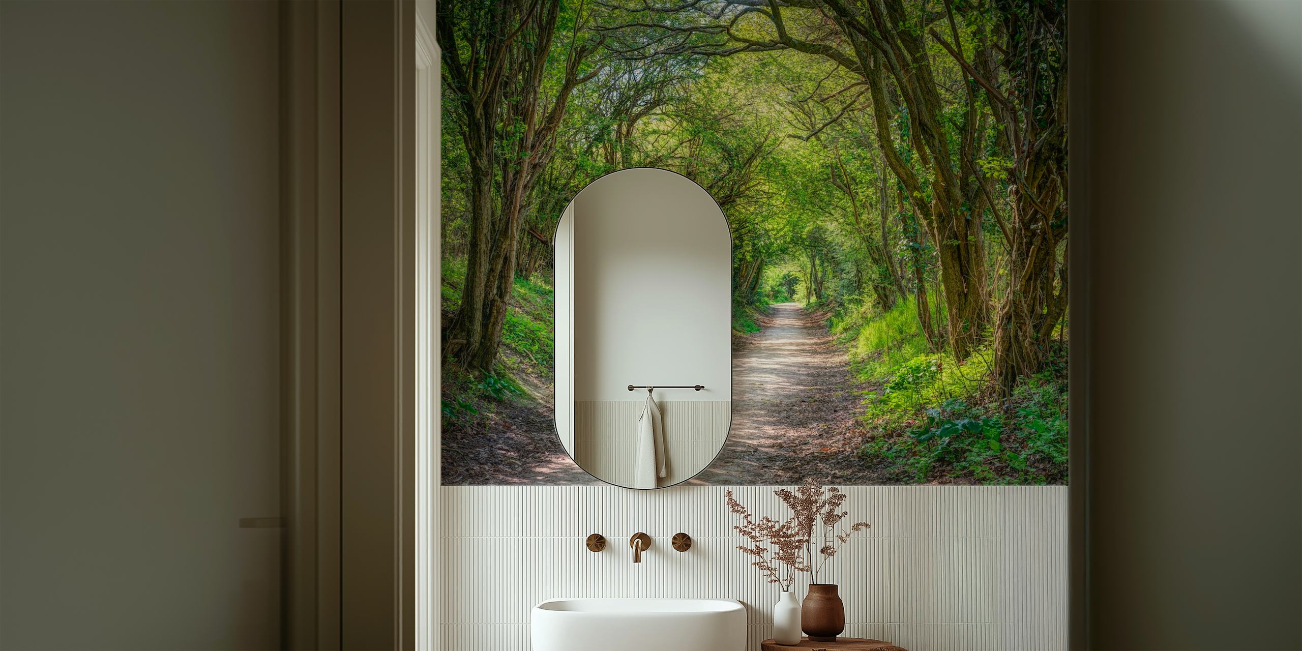 Journey through Forest tapet i ett rum