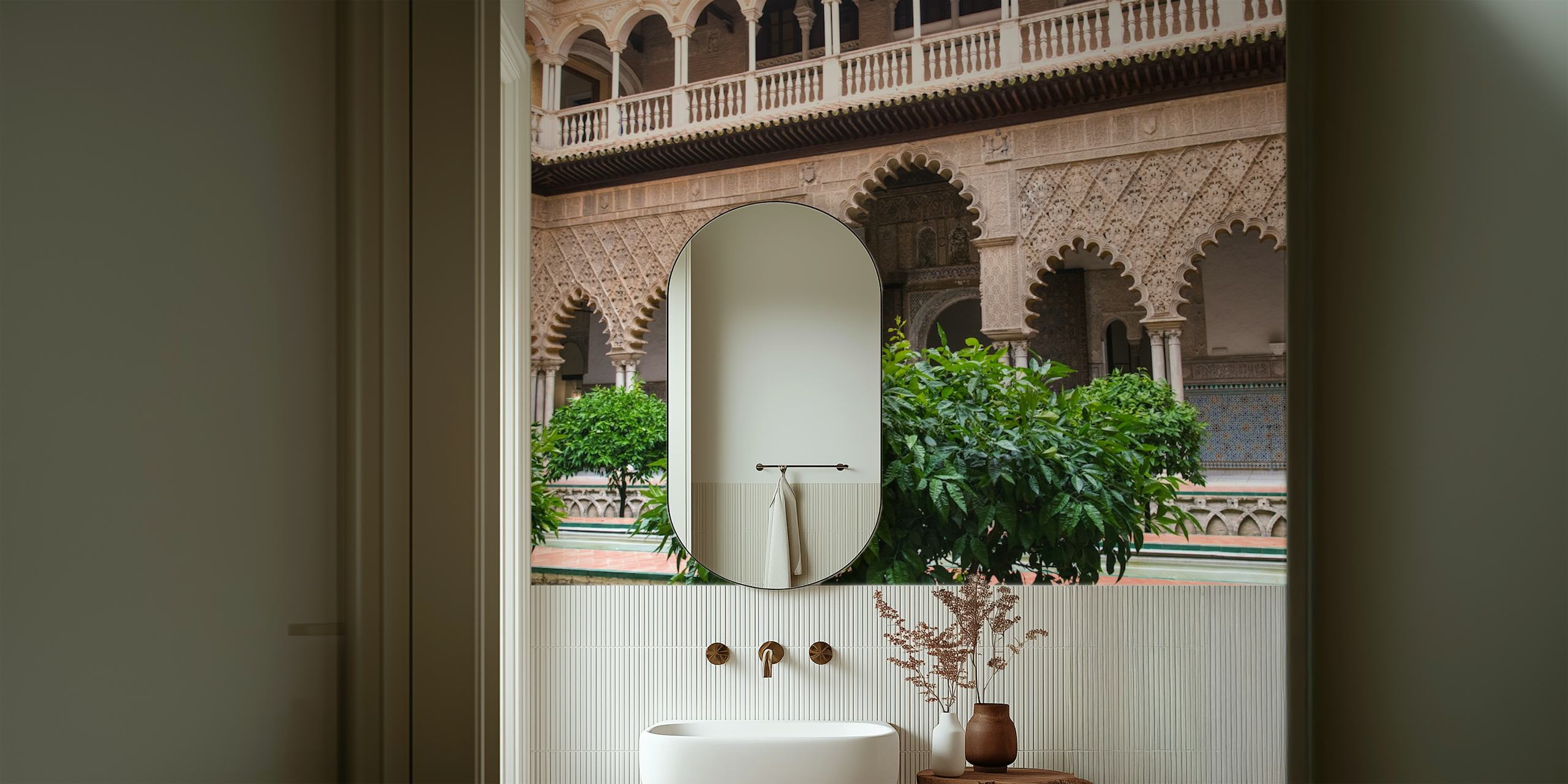 Patio de Doncellas wallpaper design