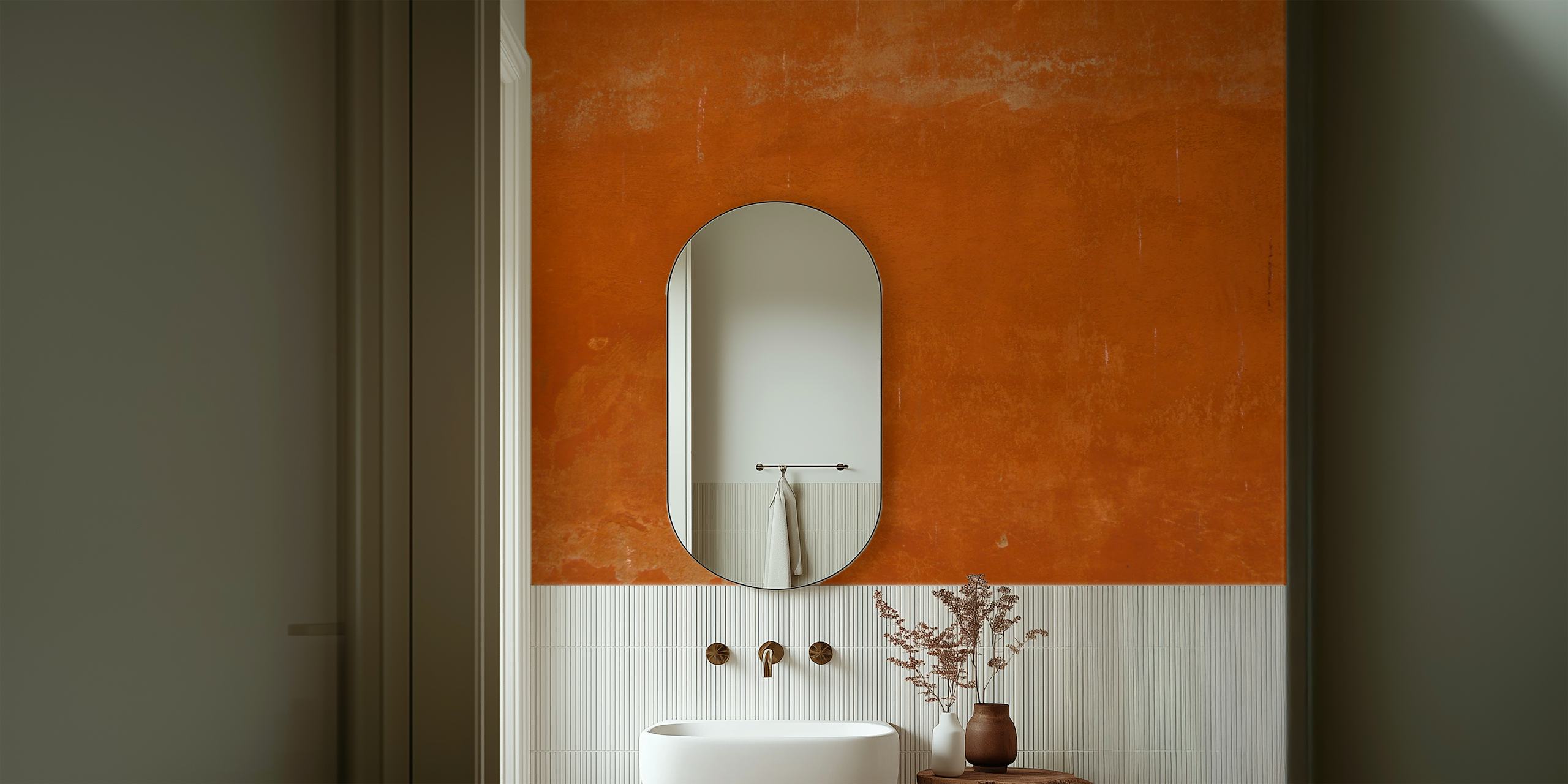 Roman Wall wallpaper in a room setting