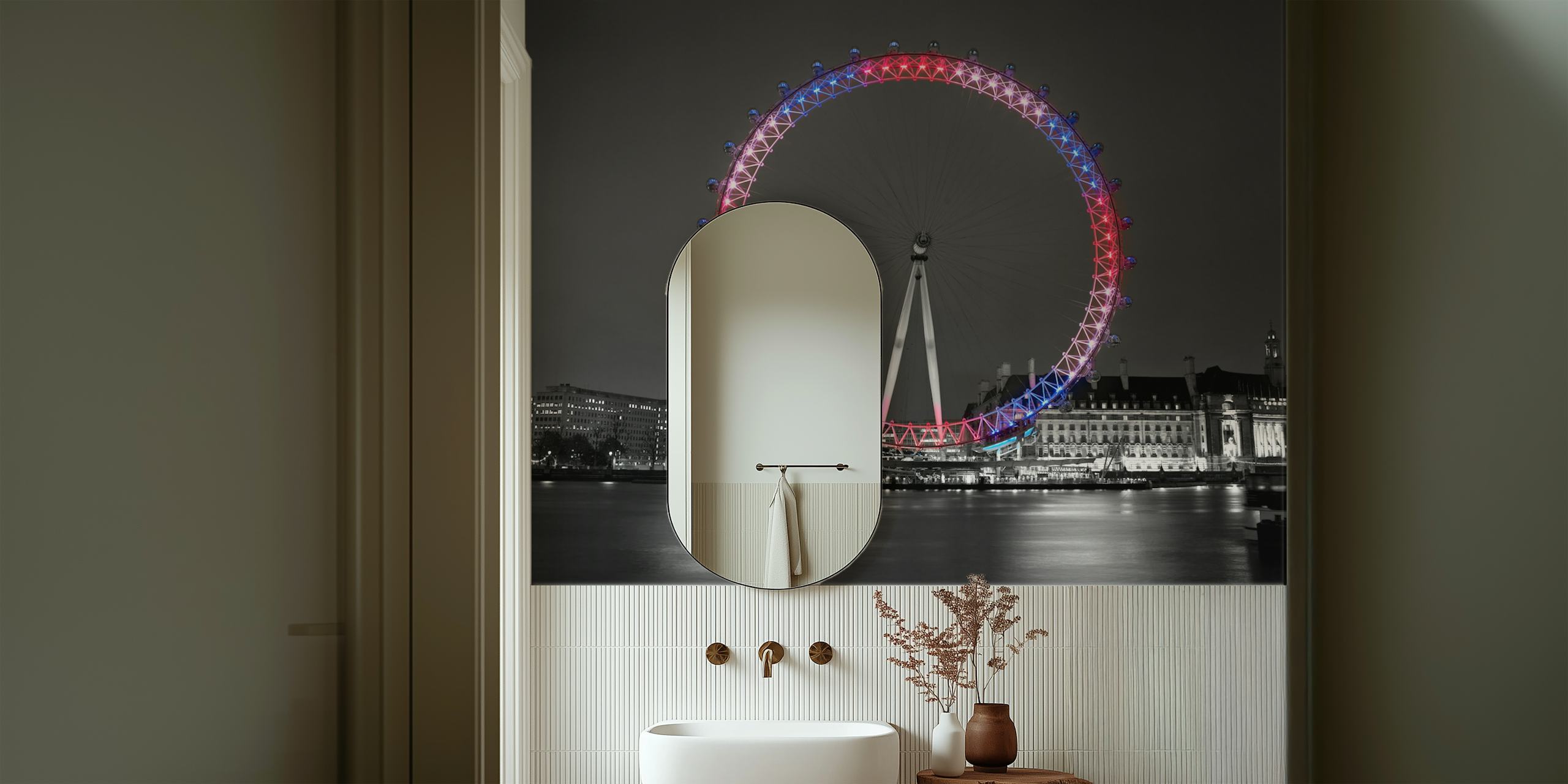 Reflecting Eye tapet i et rom