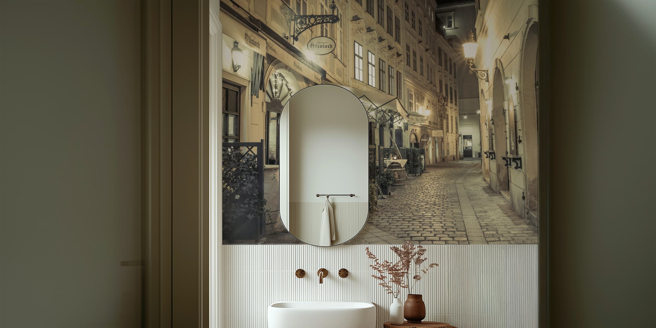 Elegantti Viennese Delights tapettisuunnittelu
