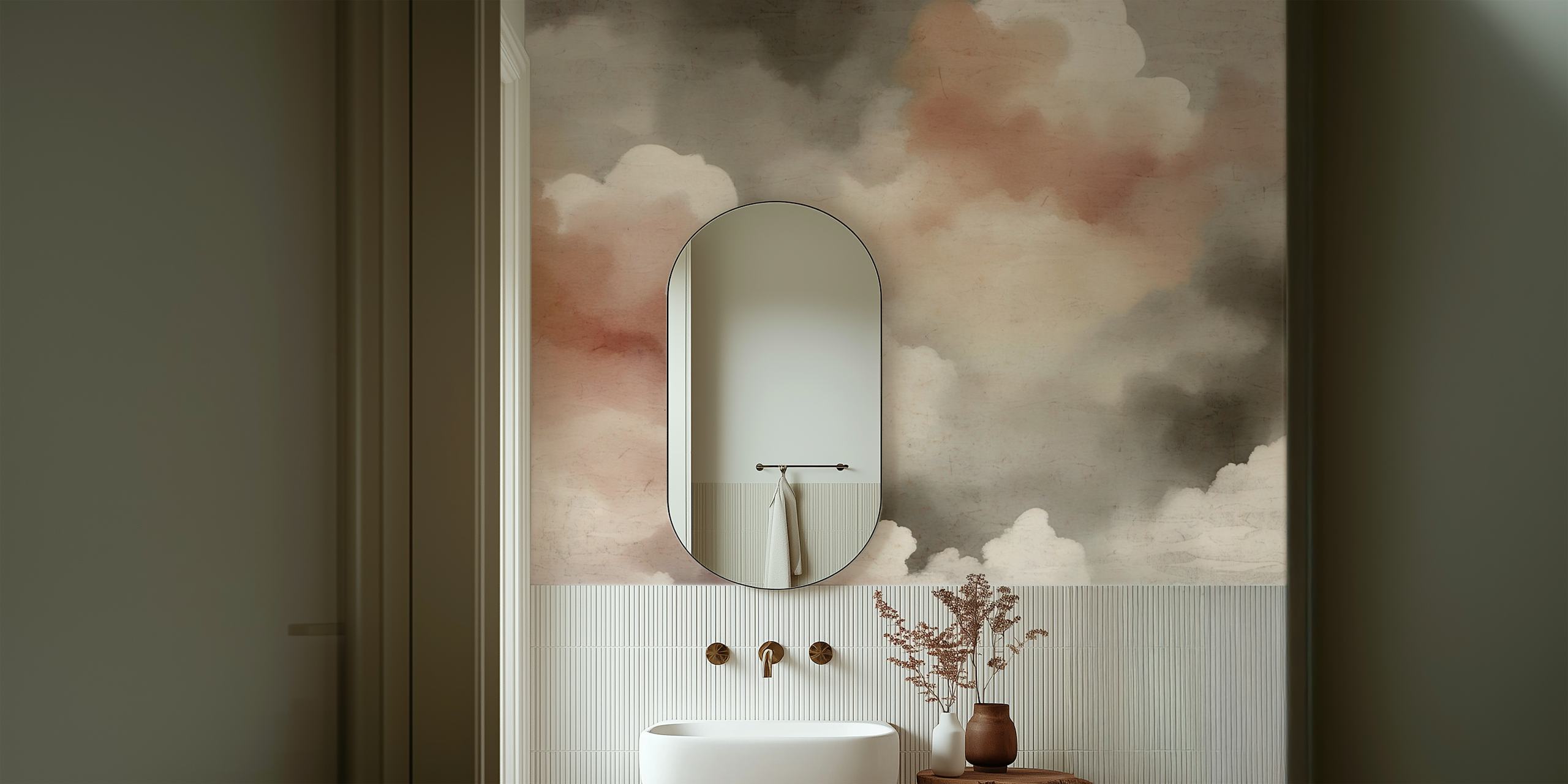 Celestial Clouds tapetti huoneessa