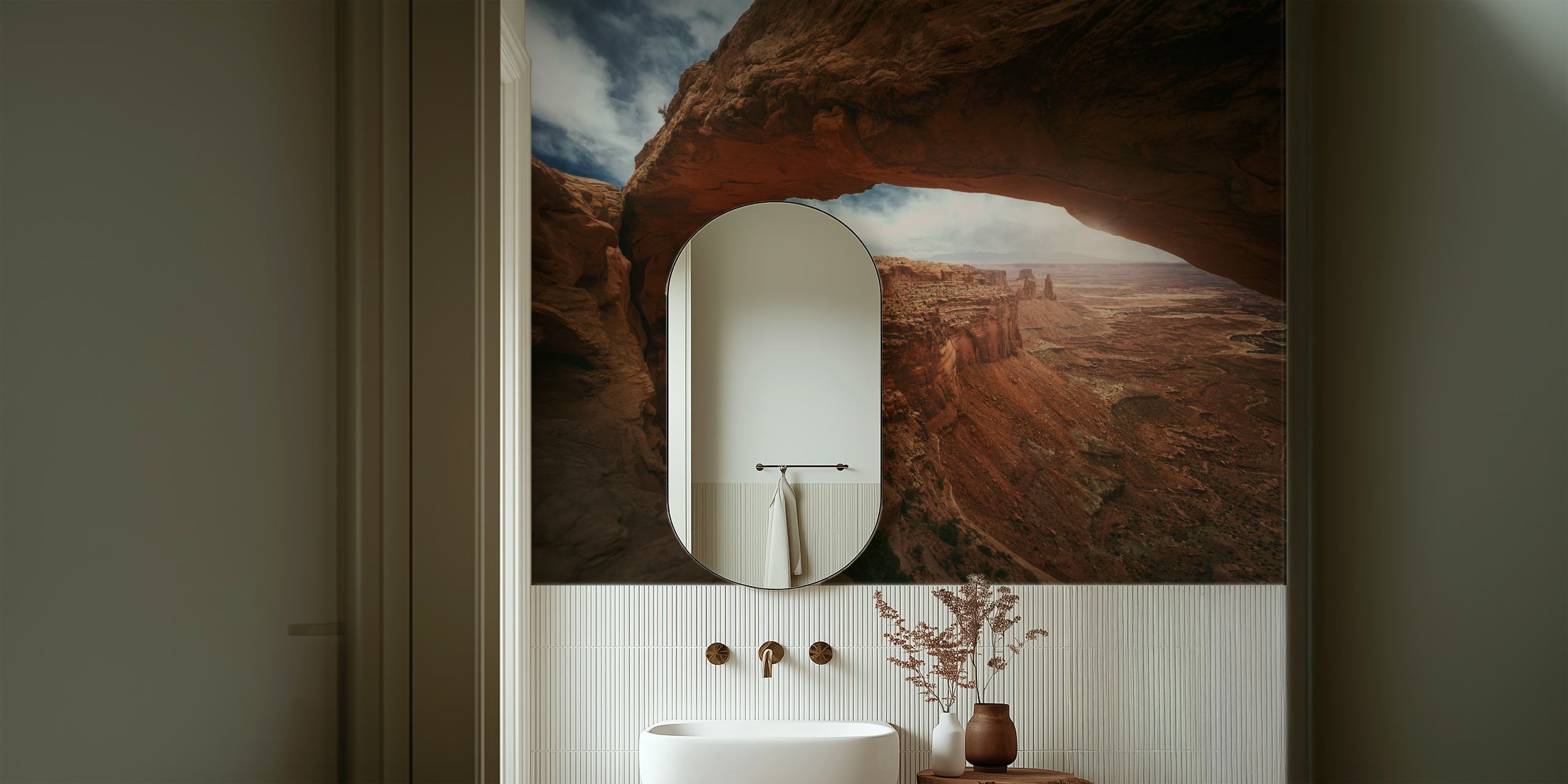 Mesa Arch wallpaper in a room setting