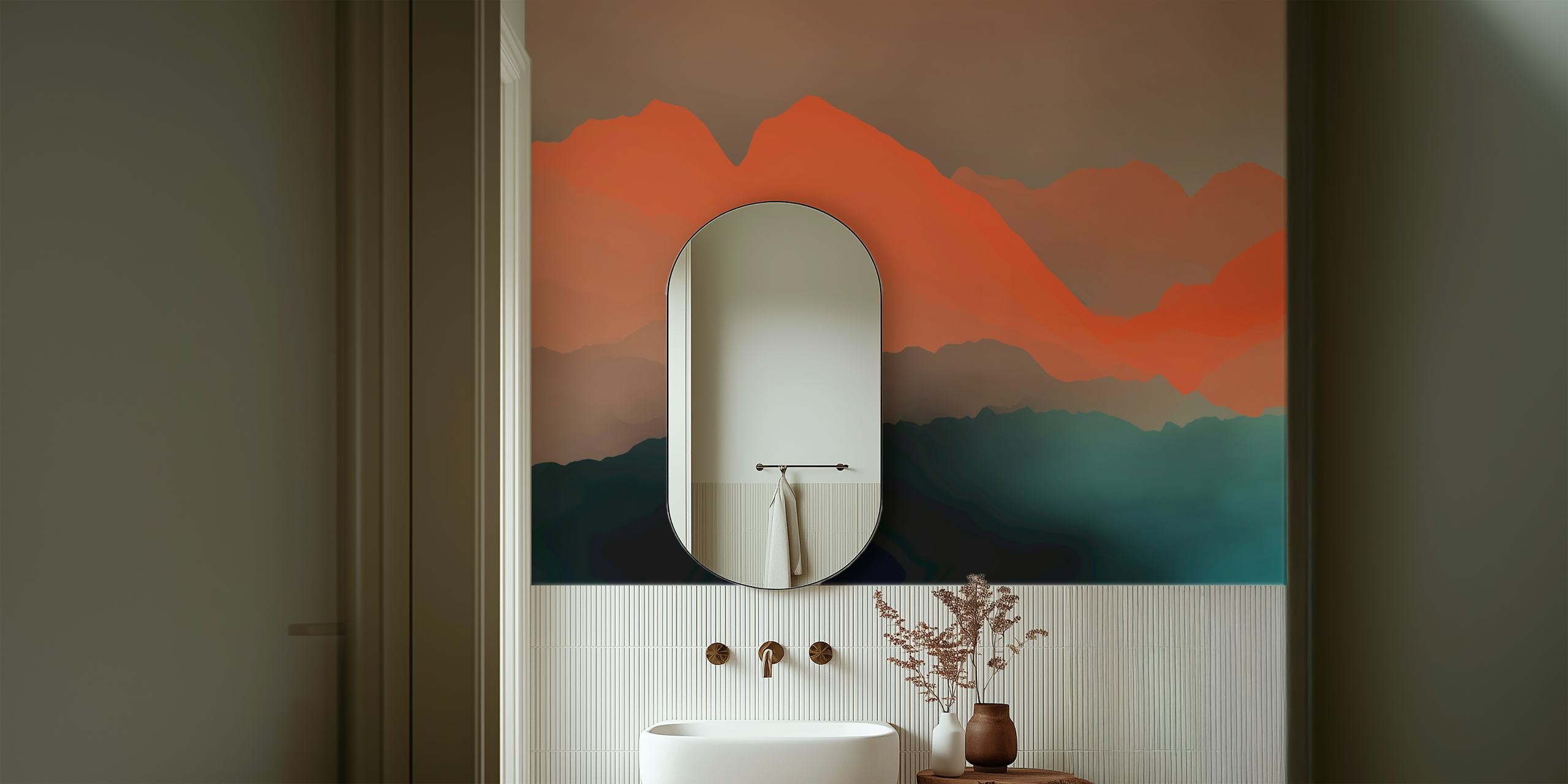 Beautiful Mountains 12 tapeta u sobi