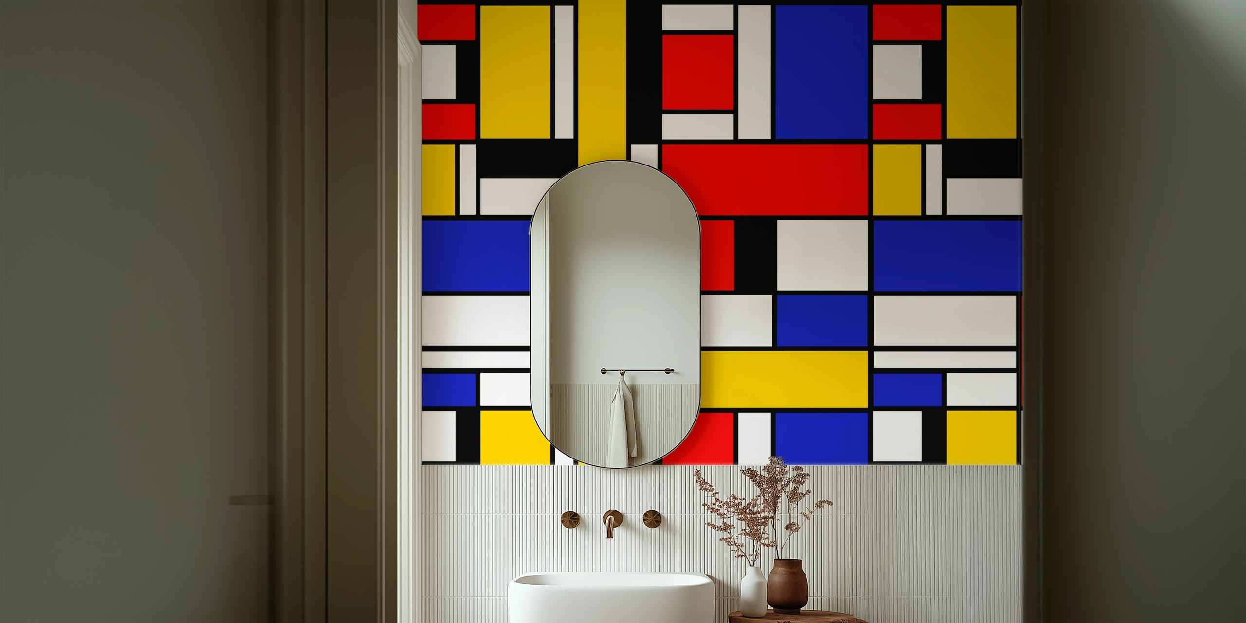 Bauhaus Classic tapet i ett modernt rum