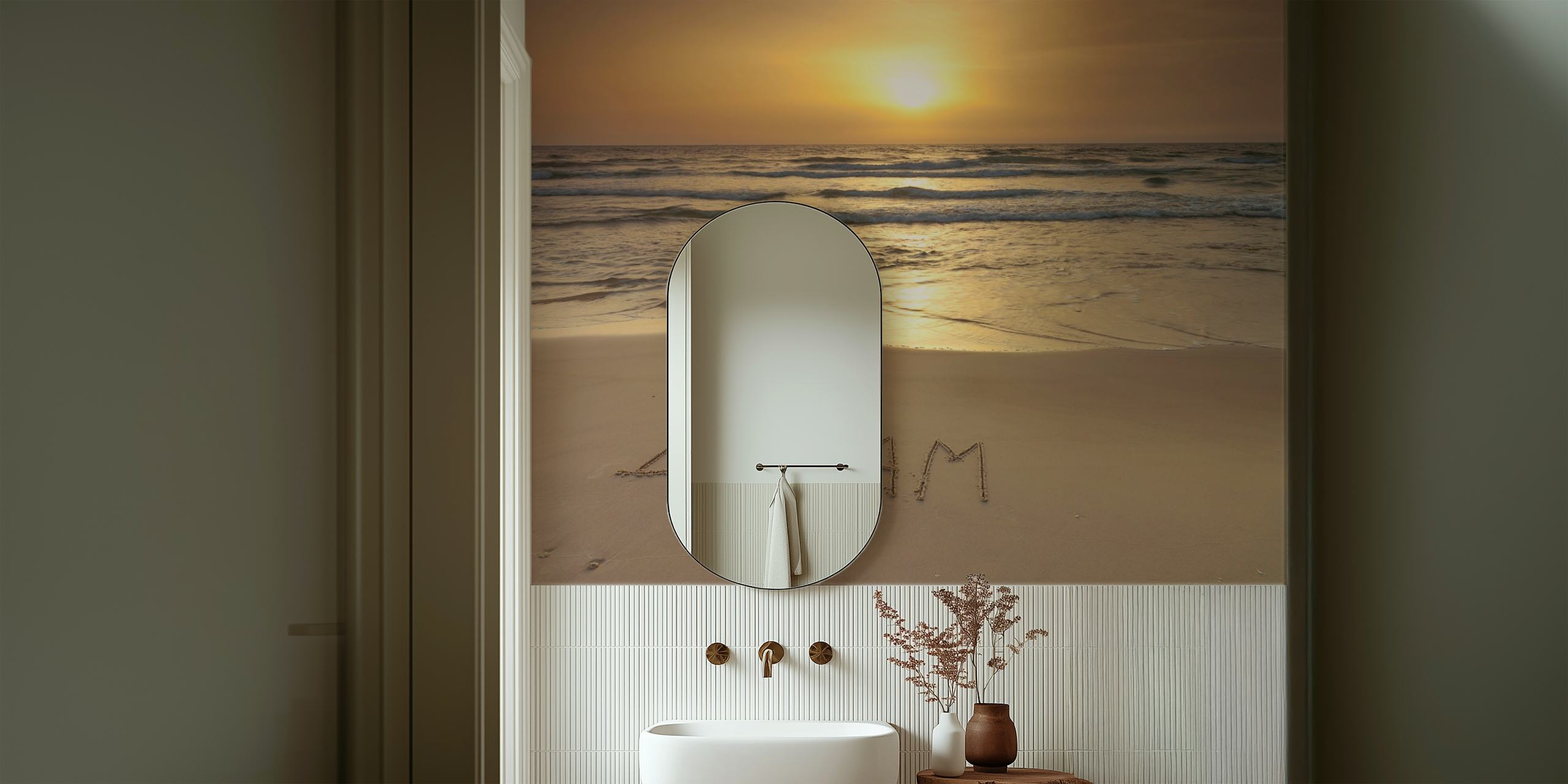 Ocean Dreams wallpaper in a serene room