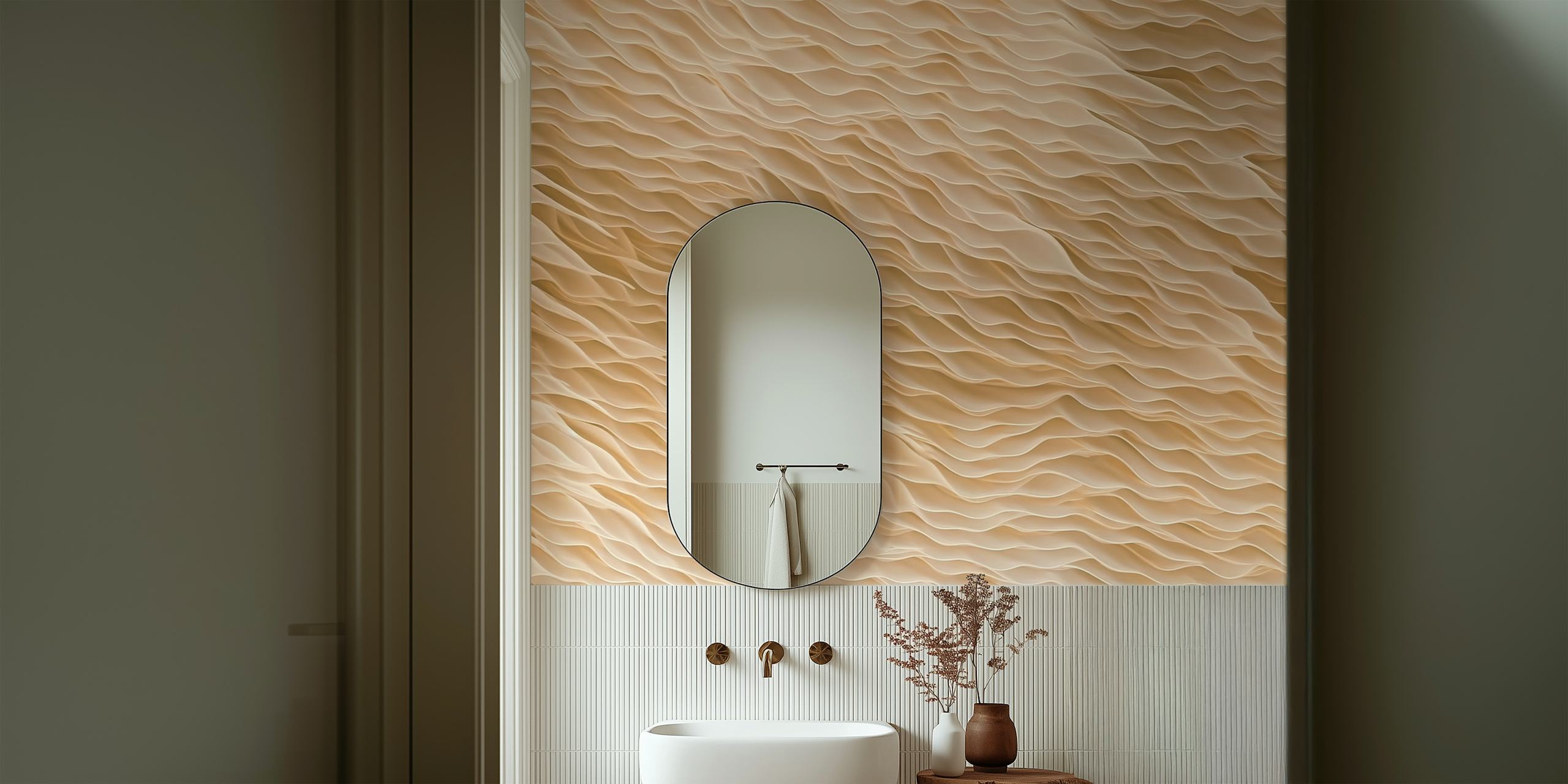 Tapeta Intricate Organic Coral Texture v místnosti