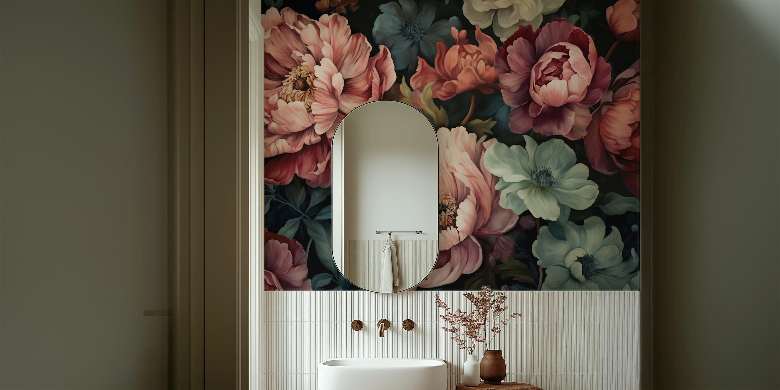 Regency Vibe Floral Opulence w różowych i zielonych kolorach