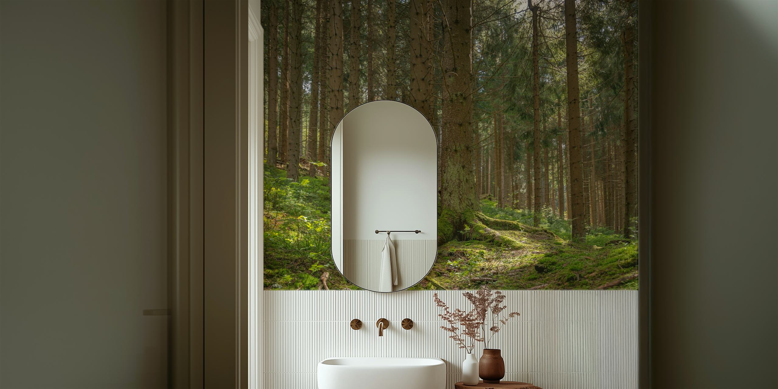 Mystical Spring wallpaper in a room