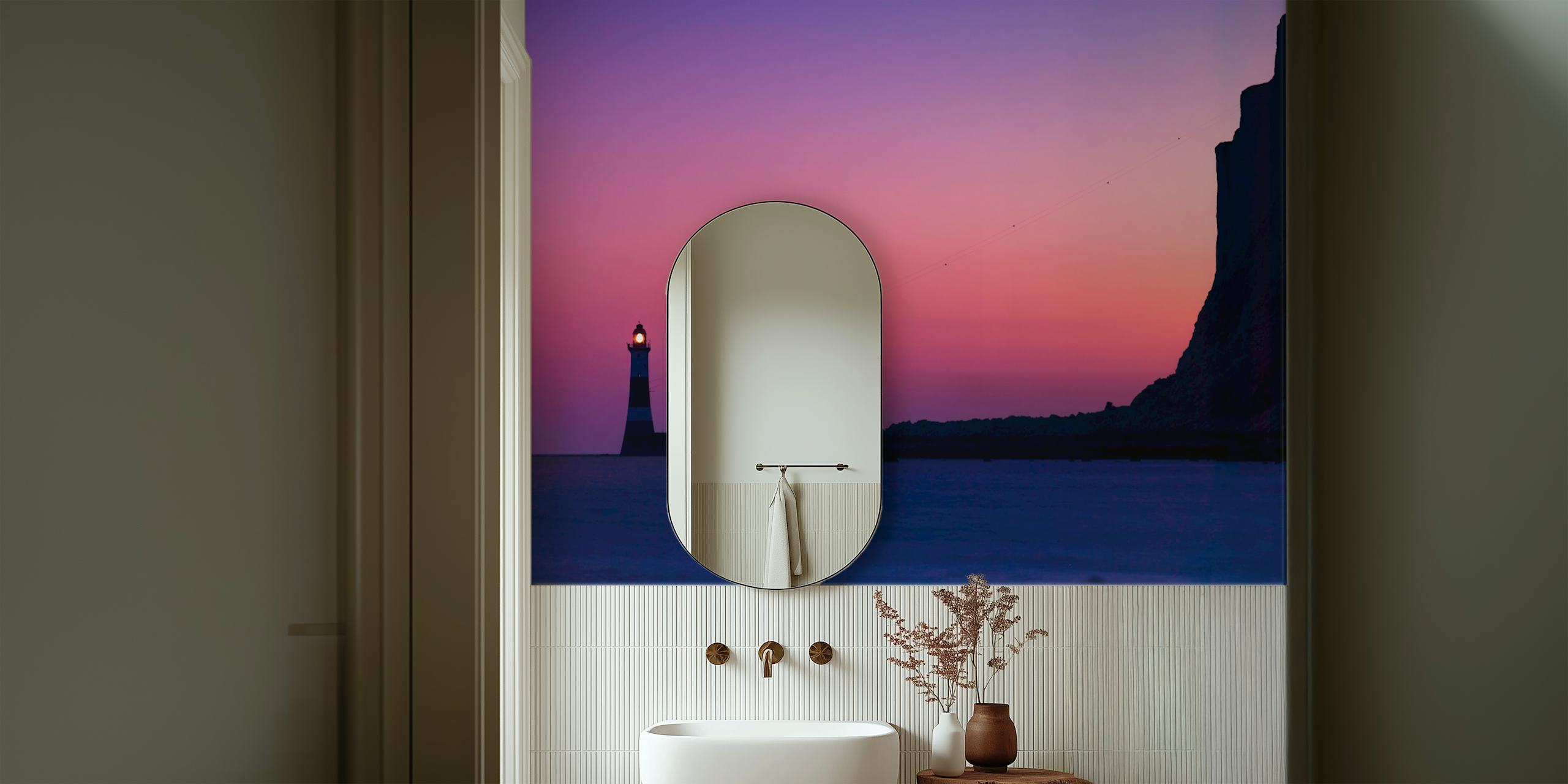 Beachy Head Lighthouse tapetti huoneessa