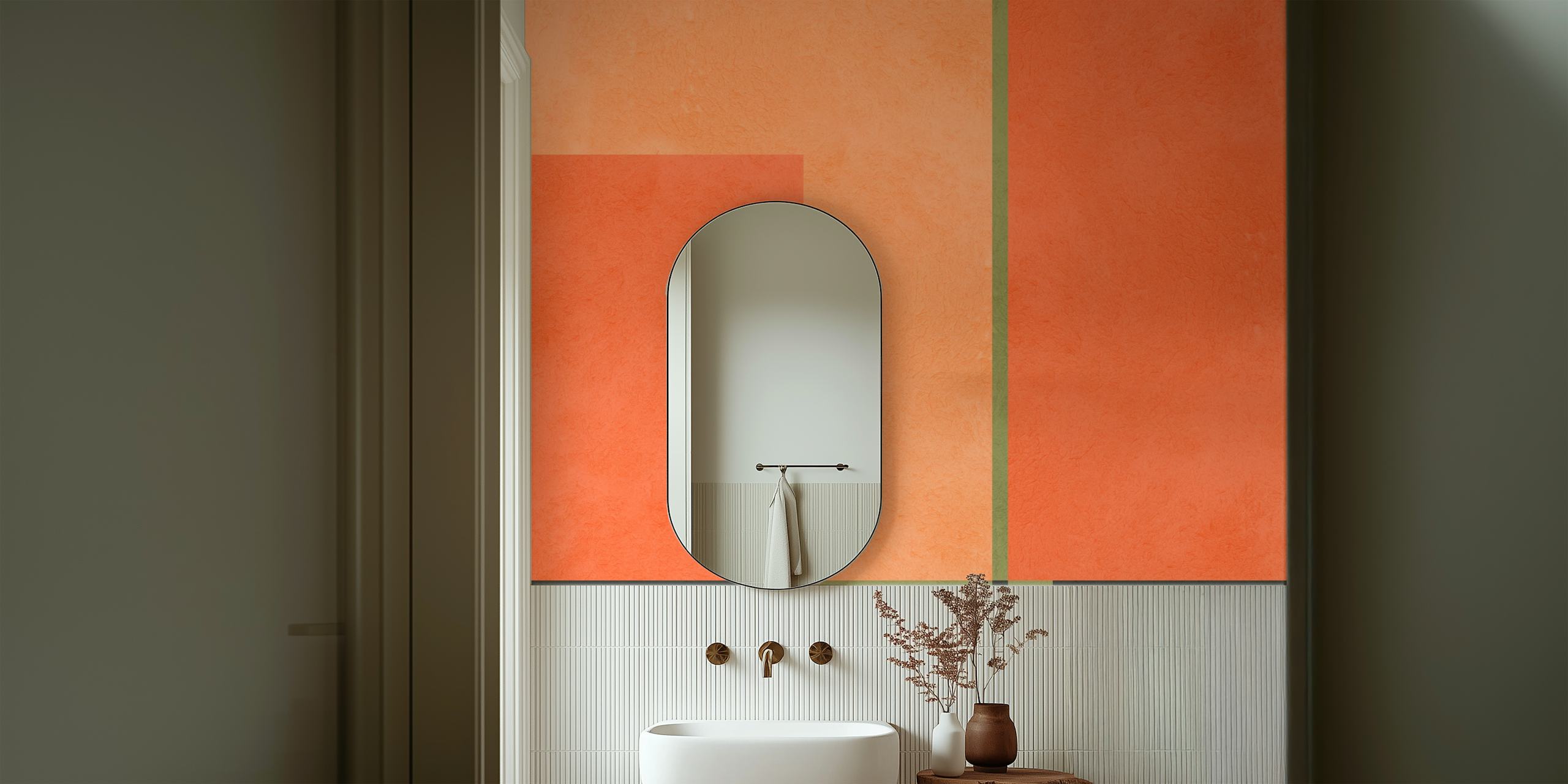 Modern geometric shapes wallpaper design