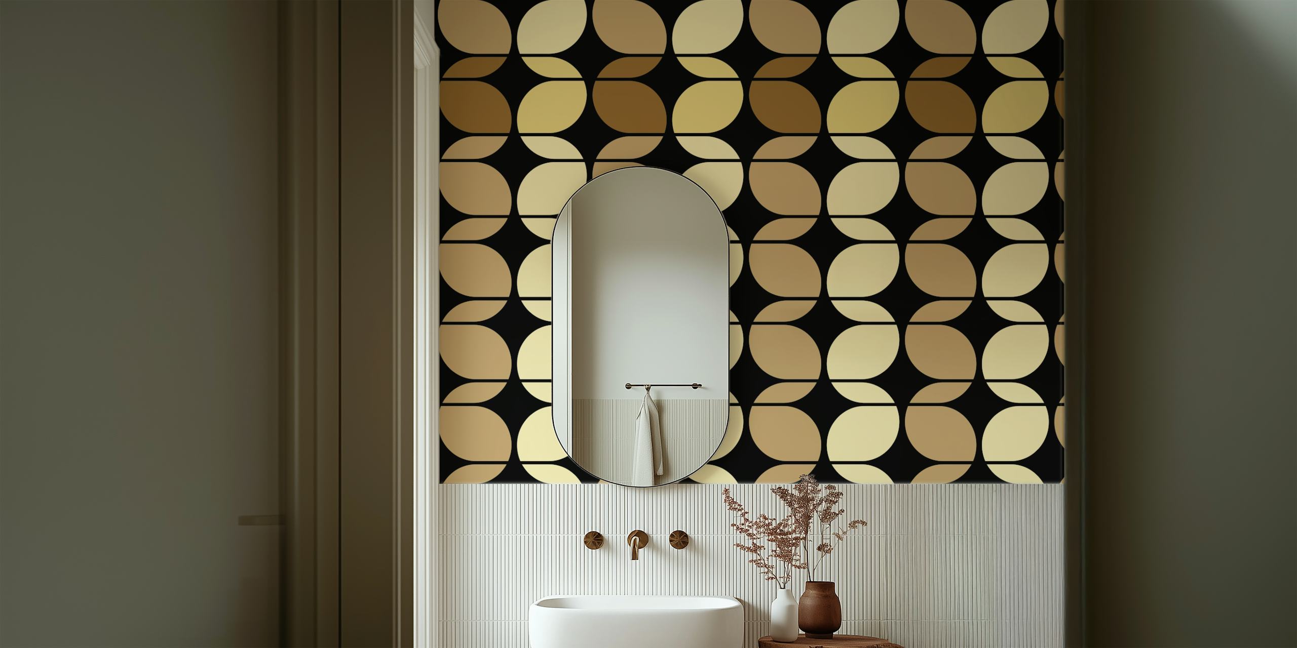 Organic Bauhaus tapetmönster