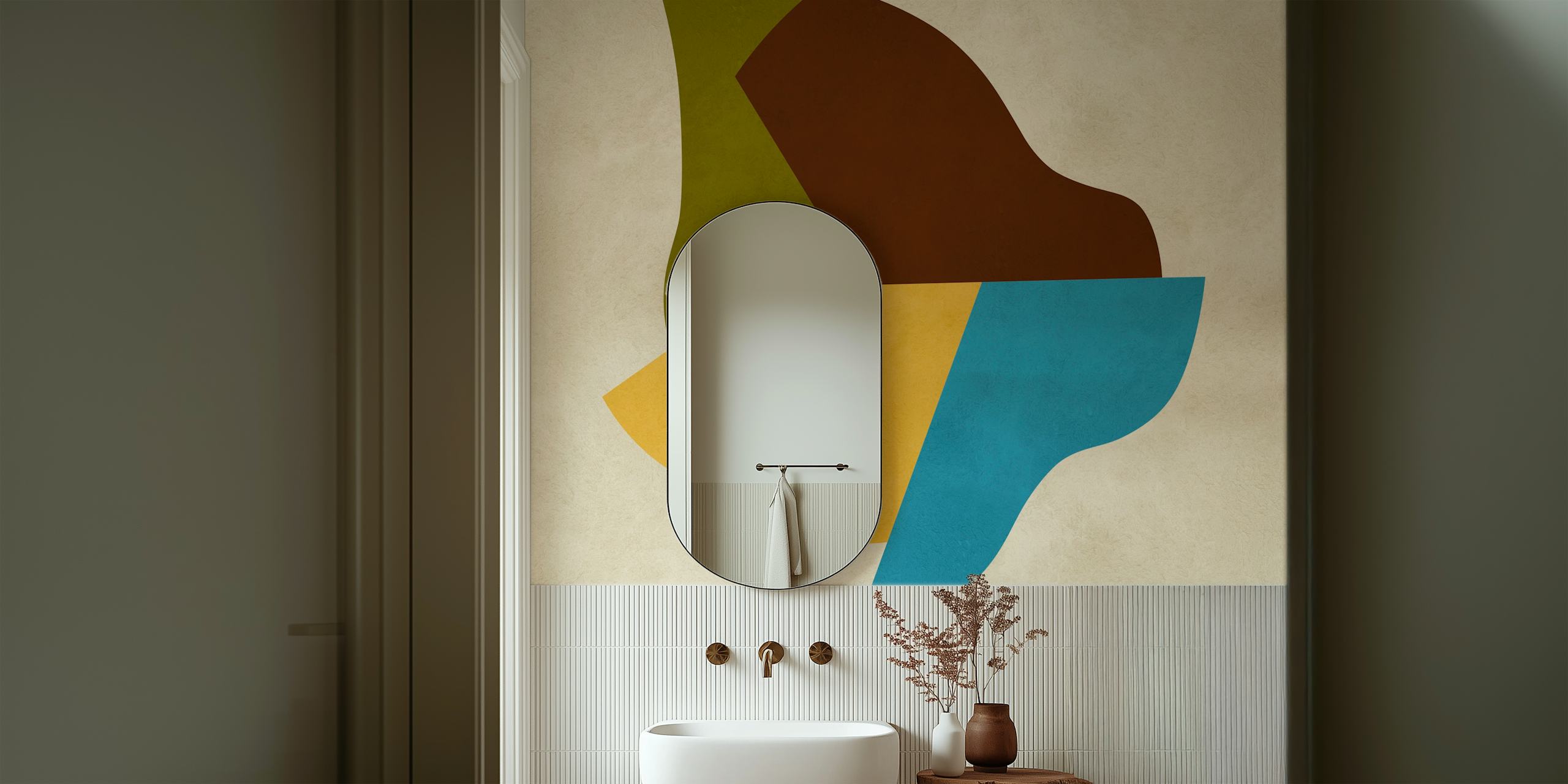 Modern and contemporary wallpaper in a room