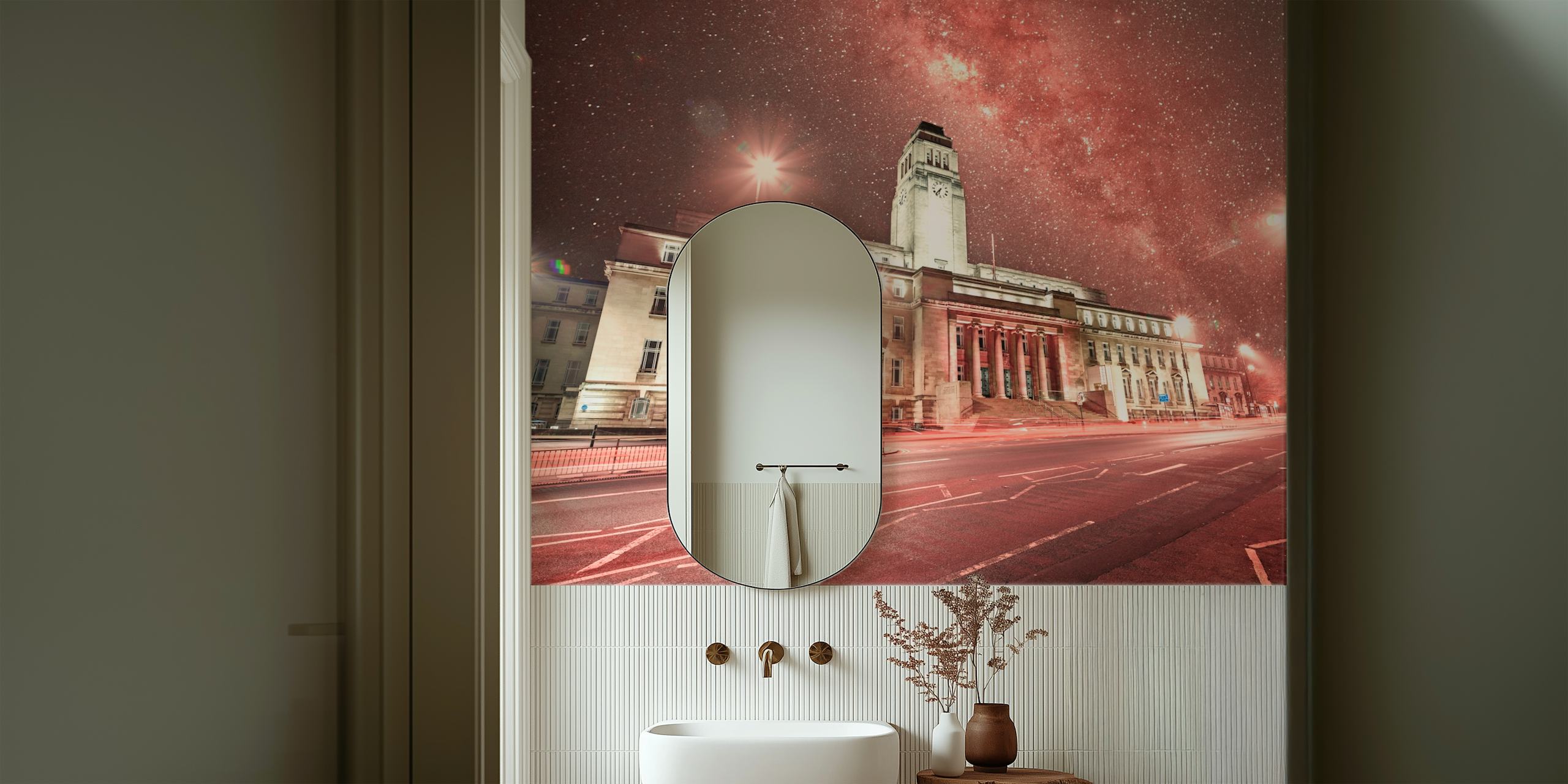 Parkinson Building behang in een stijlvolle kamer