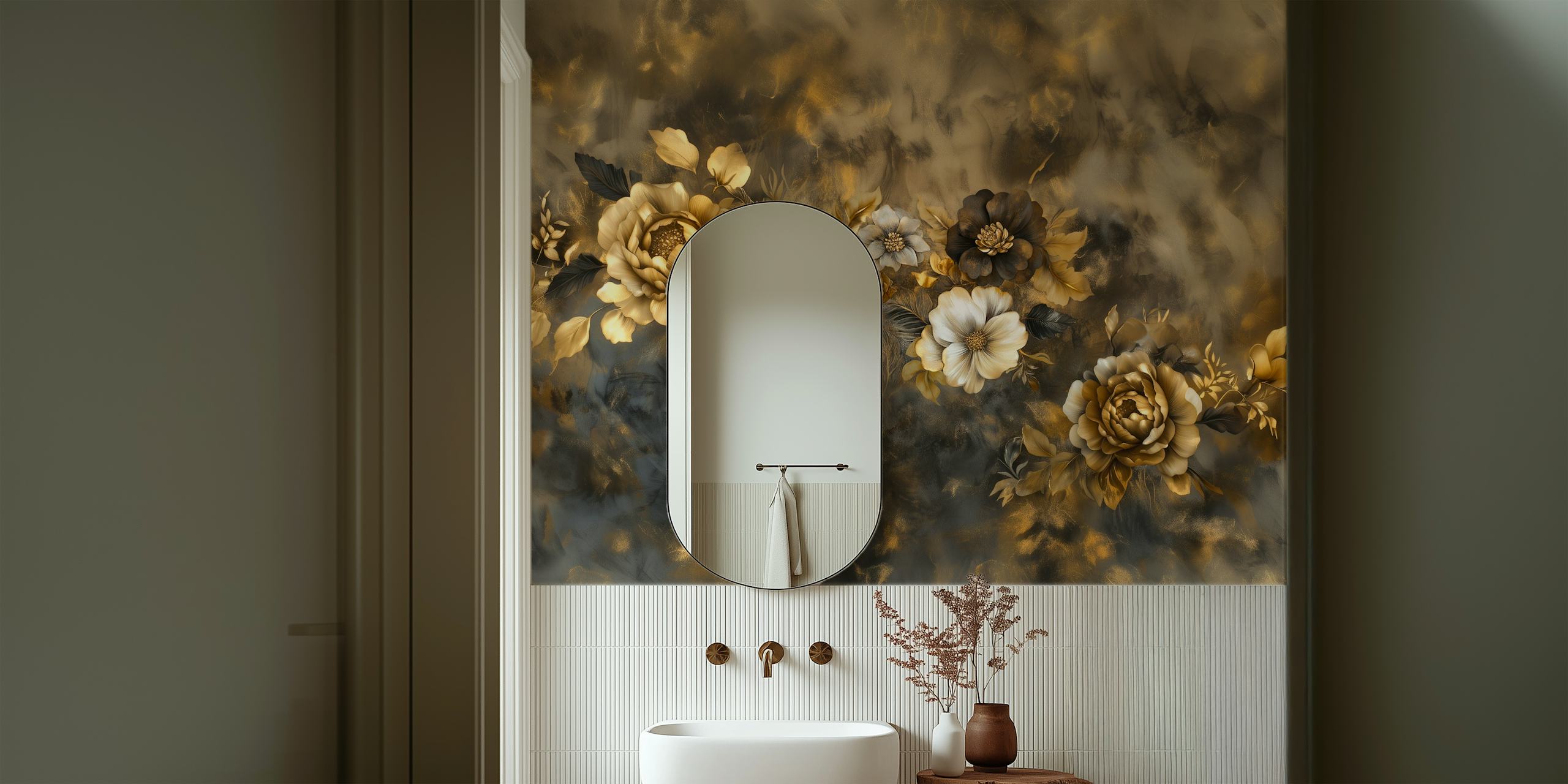 Luxurious Flora Fusion tapet i ett rum