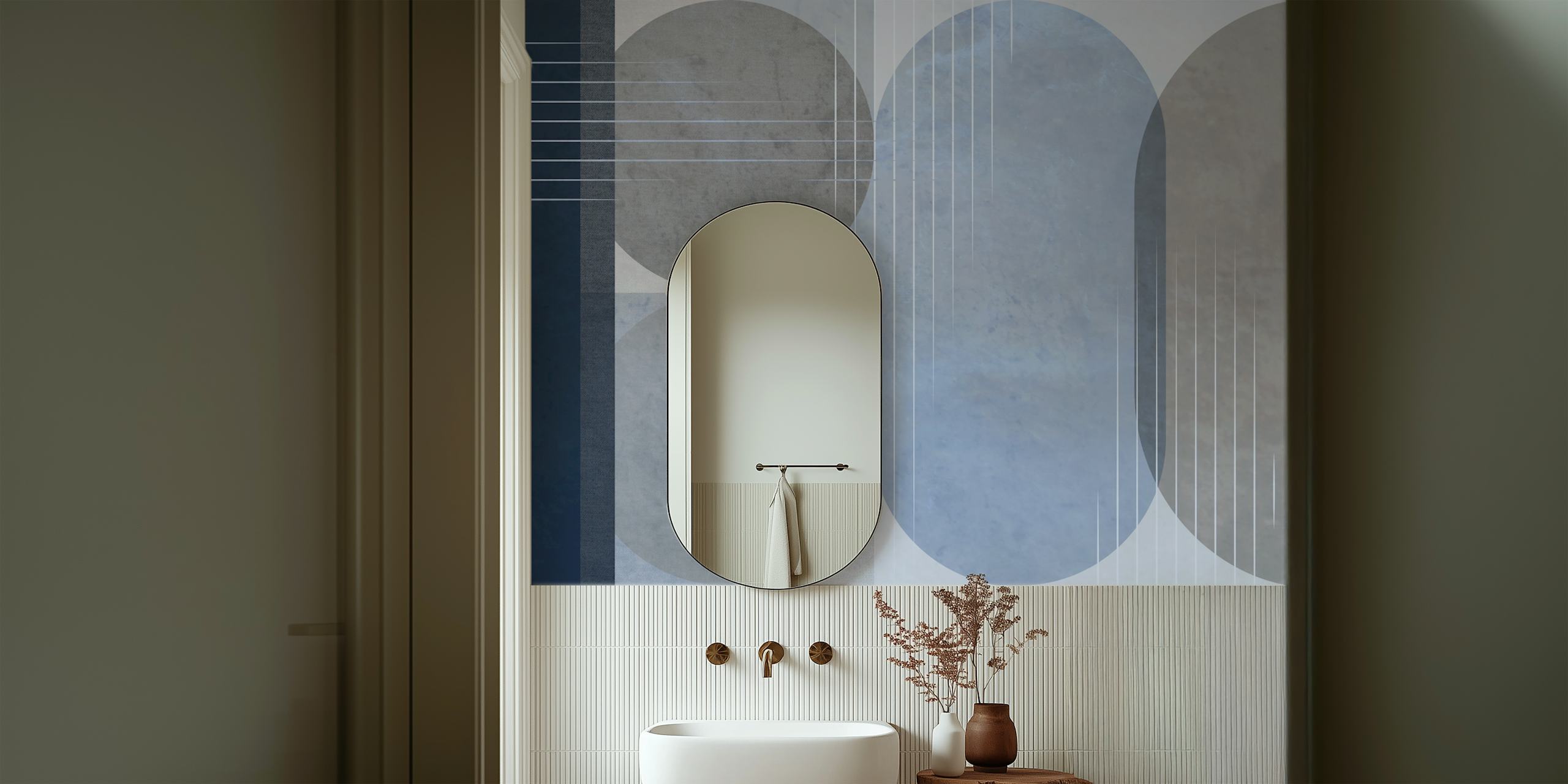 Tapeta Minimalistic Rounds u stylish sobi