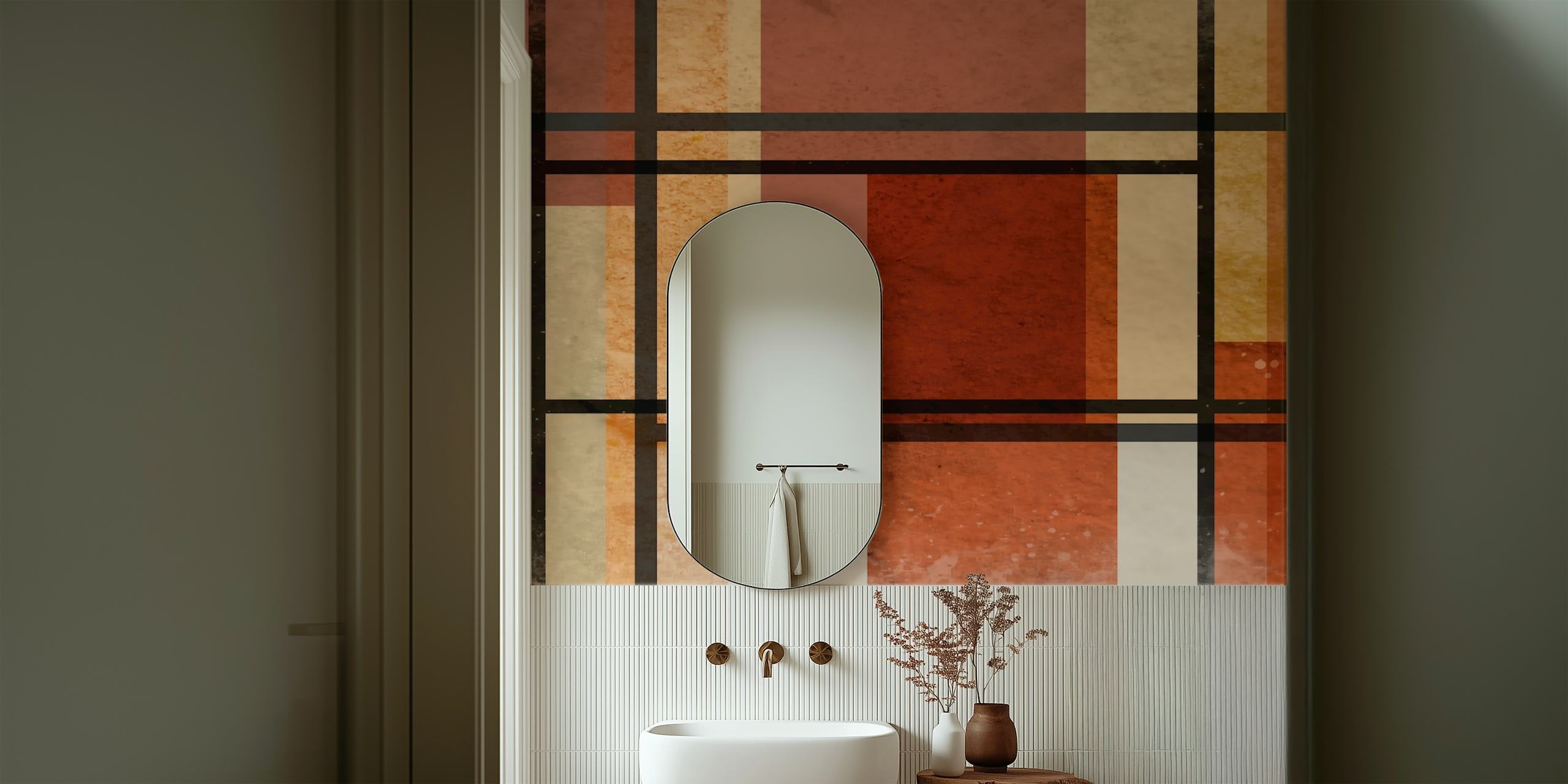 Terra Modernist wallpaper in a room setting