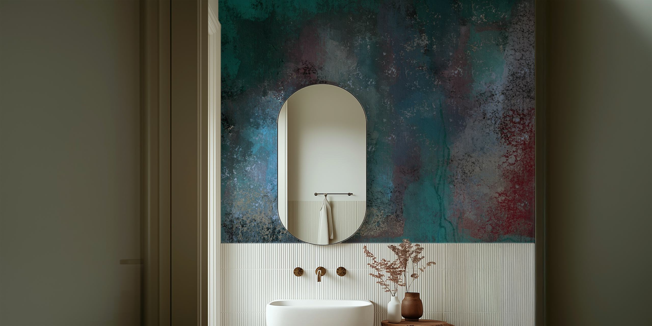 Nereopia World behang in een stijlvolle kamer