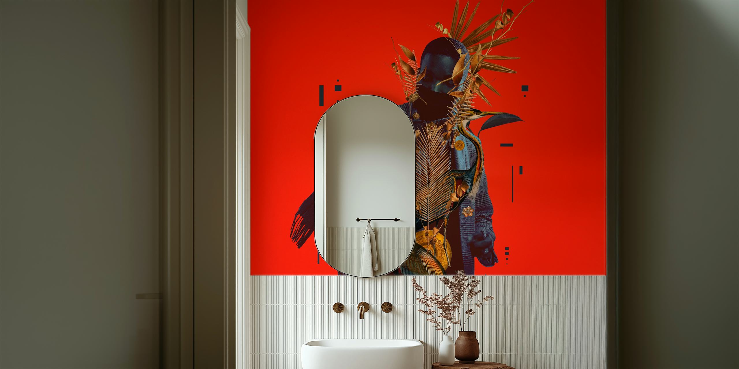 Midnight Jazz in New Orleans wallpaper in a room