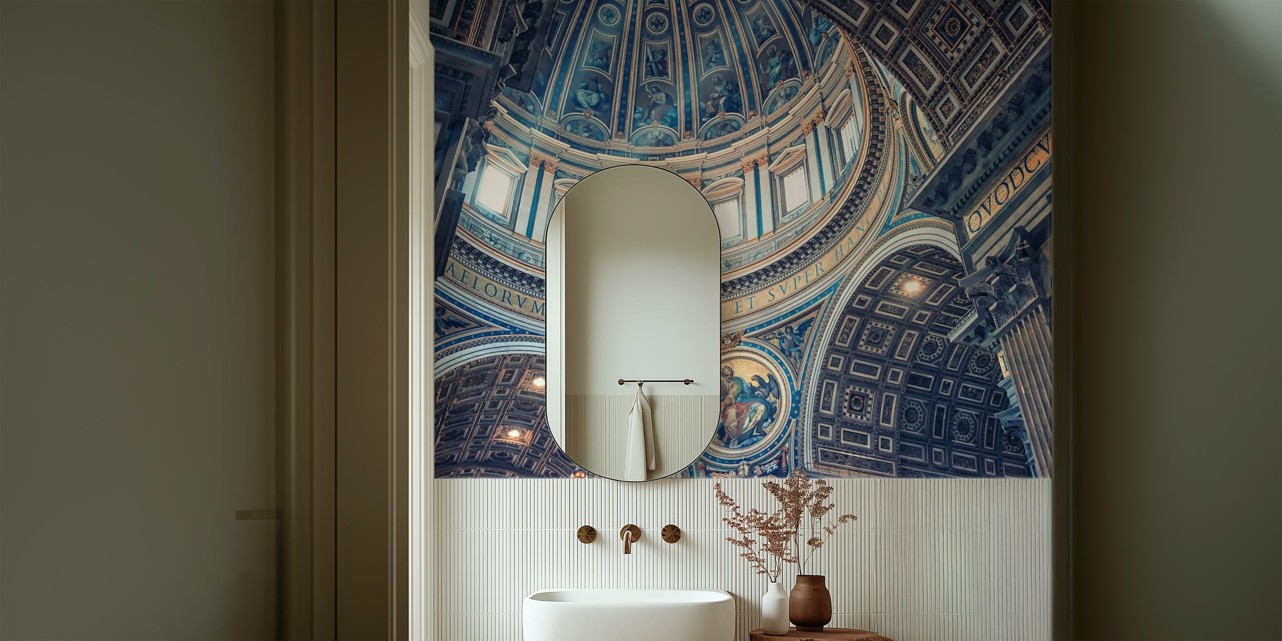 St Peters wallpaper displayed in a room