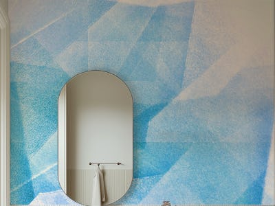 Abstract Blue Paint Texture
