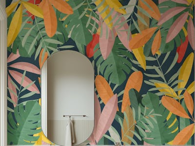 Tropical forest watercolor